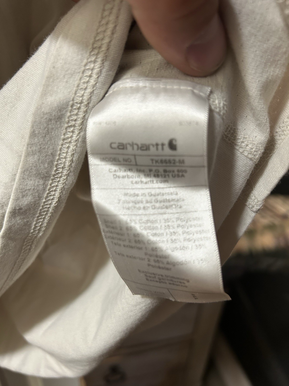 Carhartt Pocket T Shirt Lightweight Cotton