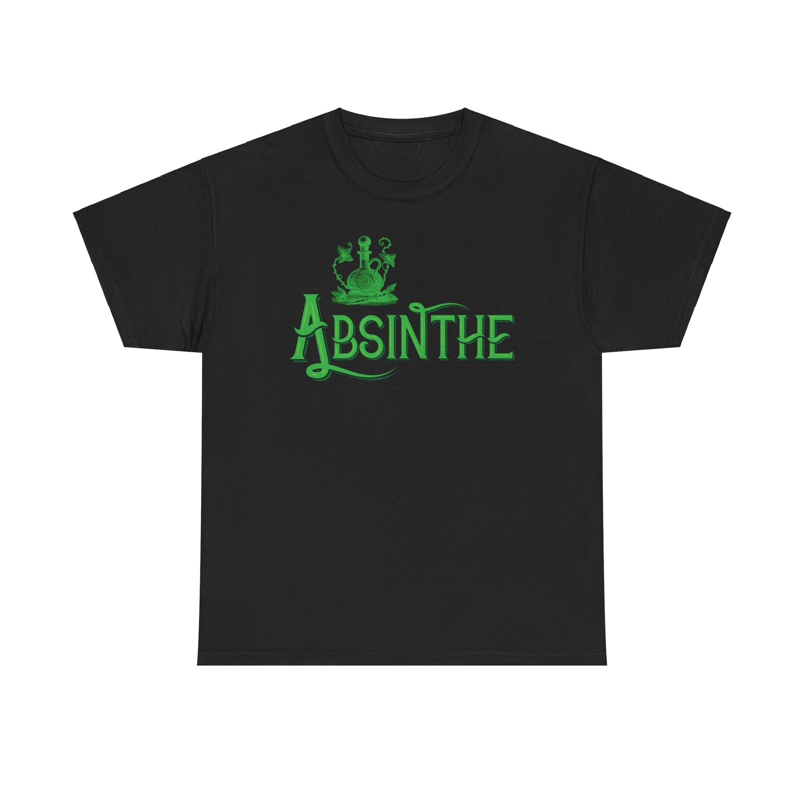 Gothic Absinthe Unisex Heavy Cotton Tee, Goth Victorian, Art Nouveau