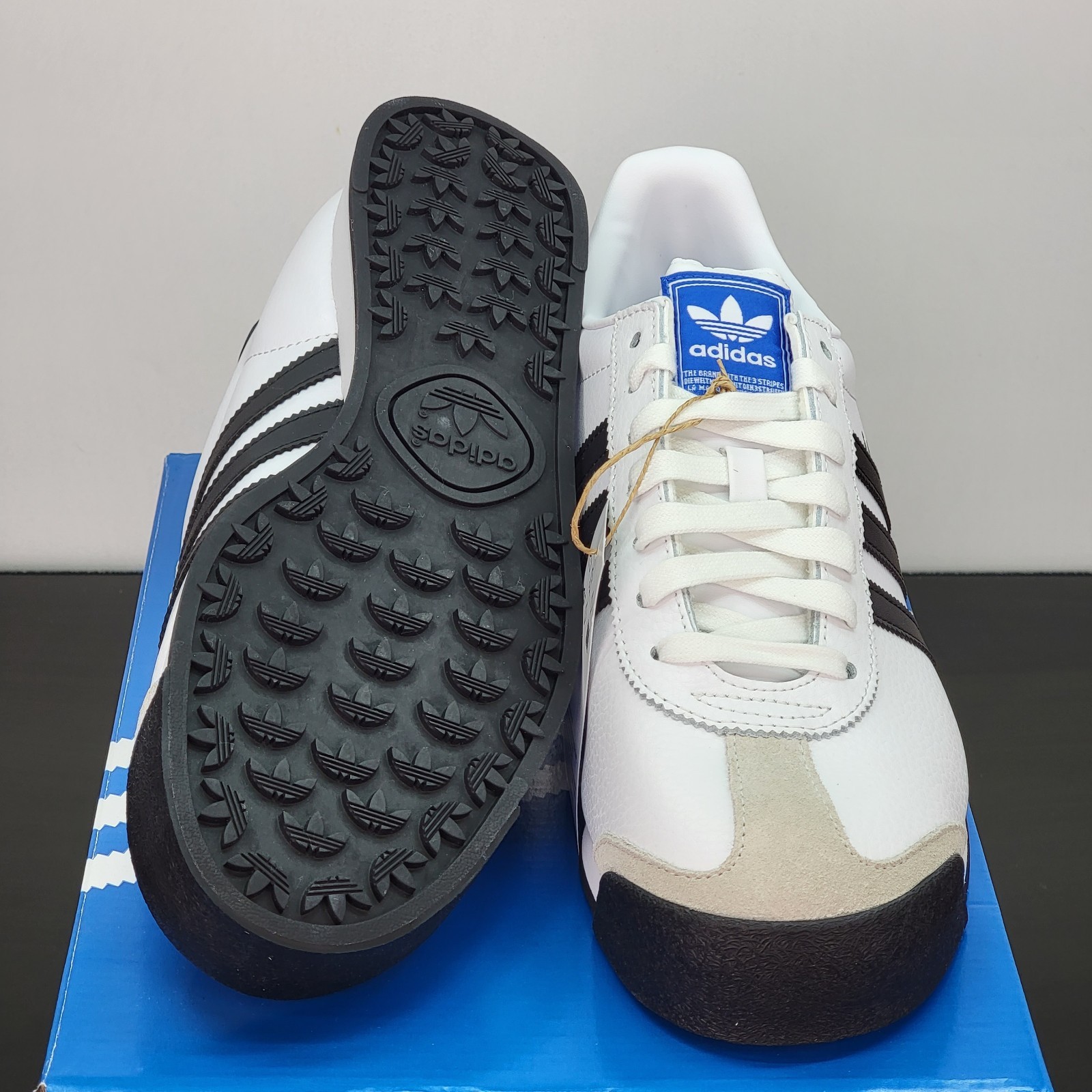 Adidas Originals Samoa Men’s Size 10 Athletic Shoes White Black Casual Sneakers