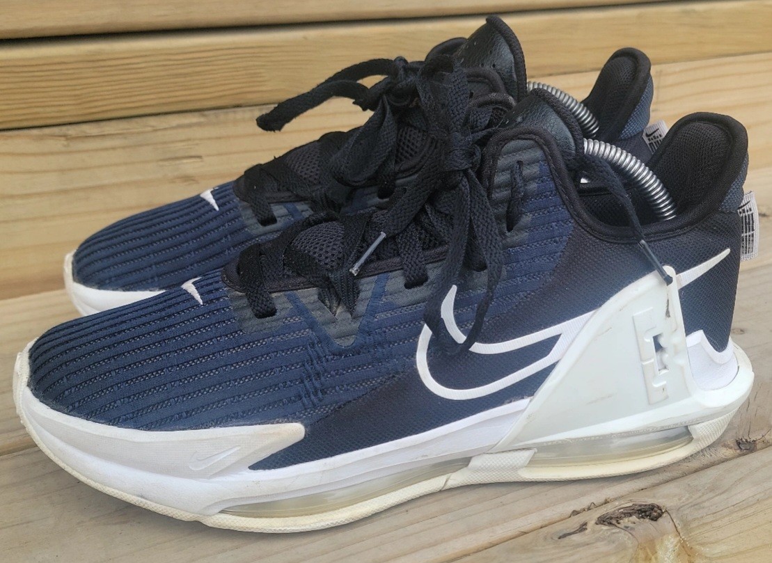 Size 9.5 – Nike LeBron Witness 6 TB Black White Charcoal Mens Basketball Shoes