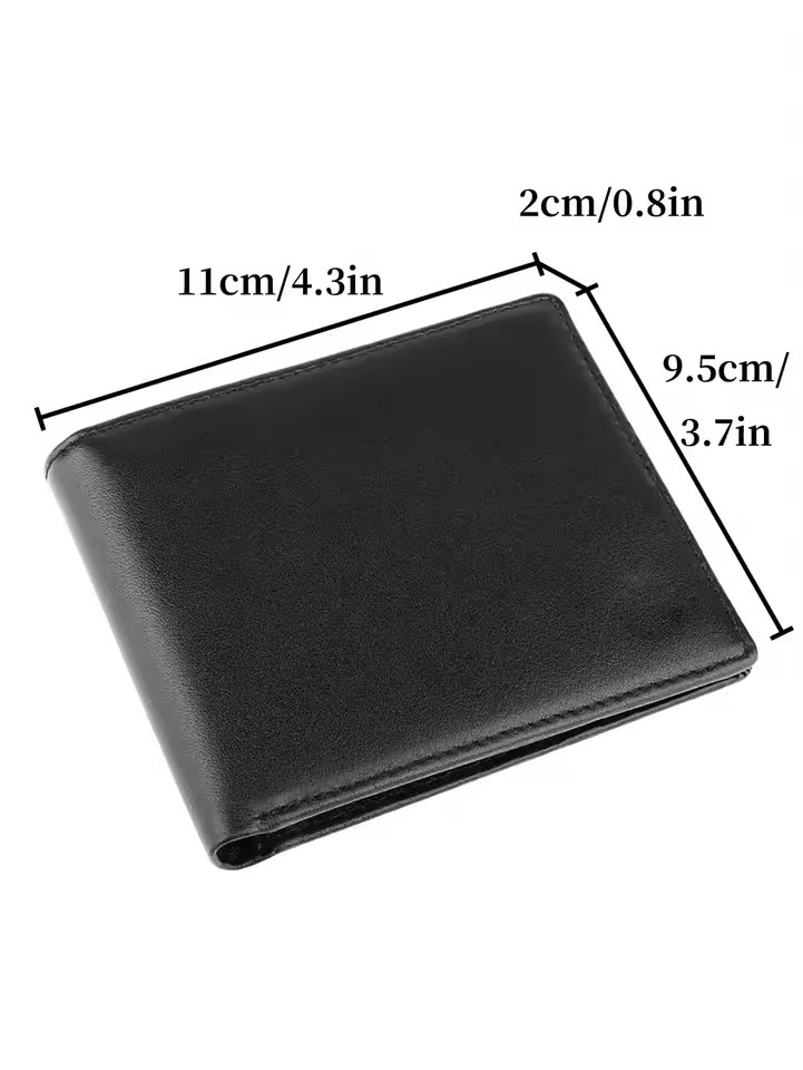 Marshal Bifold Wallet for Men – BlackStylish Cowhide Leather Bifold Wallet