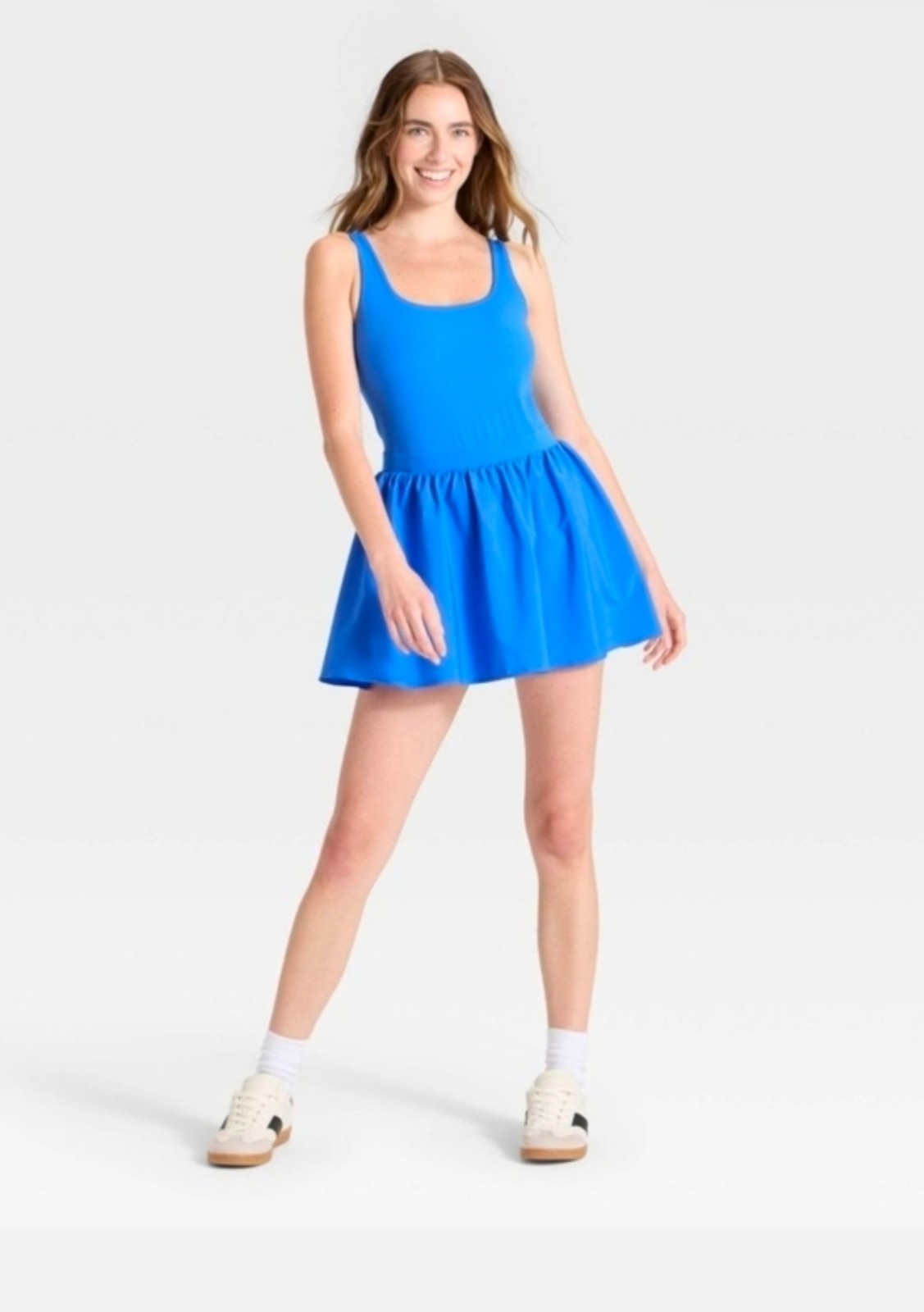 JoyLab Women’s Game Day Active Dress Blue Built-in Shorts SIZE S PTP 16
