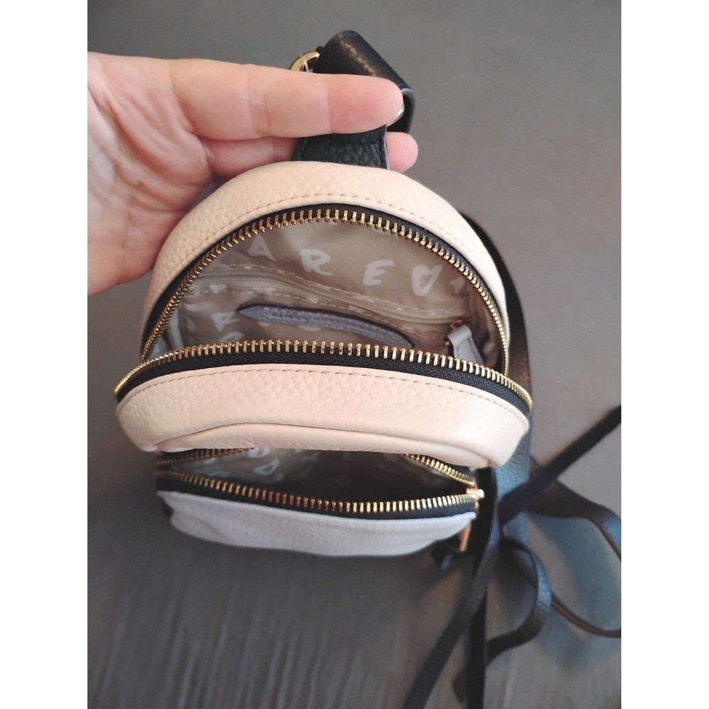 Aimee Kestenberg Travel Minimalist Leather Convertible Backpack Purse NWT Chic