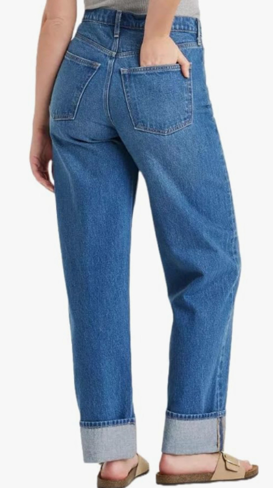 Universal Thread Women’s Mid Rise 90s Baggy Jeans Dark Wash Size 6