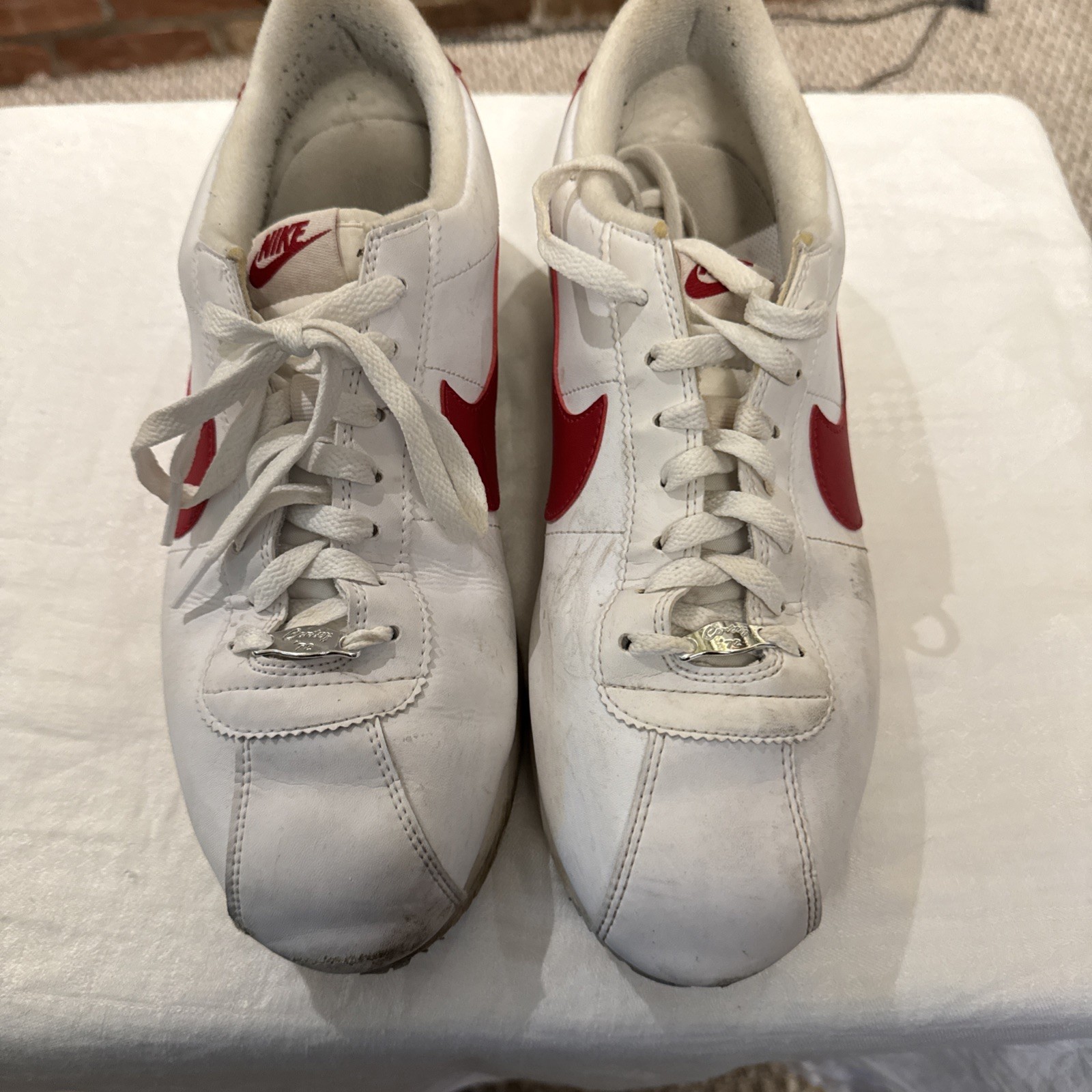 Nike Cortez Basic Leather OG Forrest Gump Mens White Size 10 Shoes 882254-164