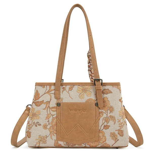 Wrangler Floral Printed Braided Scarf Crossbody Bag