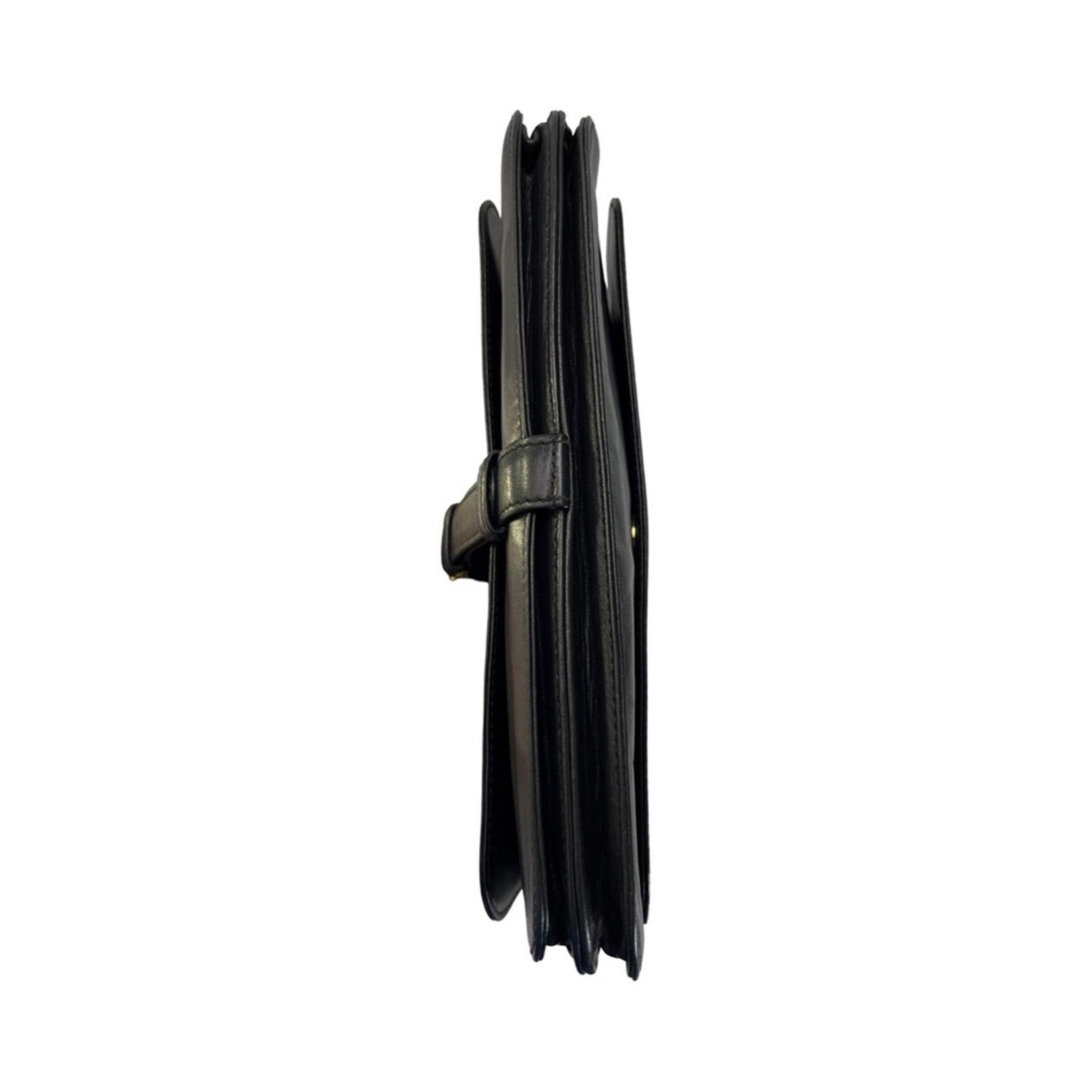 Loewe Anagram Clutch Black Leather Sleek Minimalist Spanish Designer Luxury