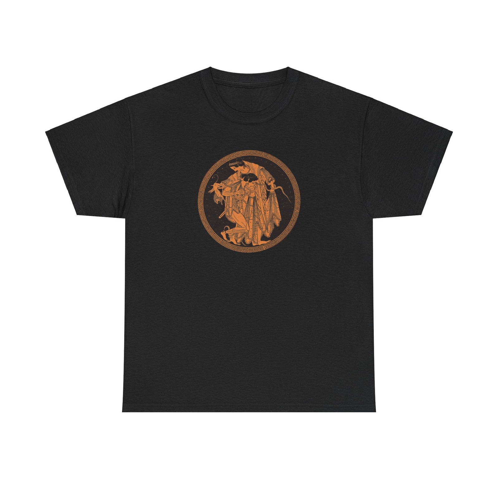 Peleus and Thetis Ancient Greek Pottery T-Shirt Red Figure Black Attic Art