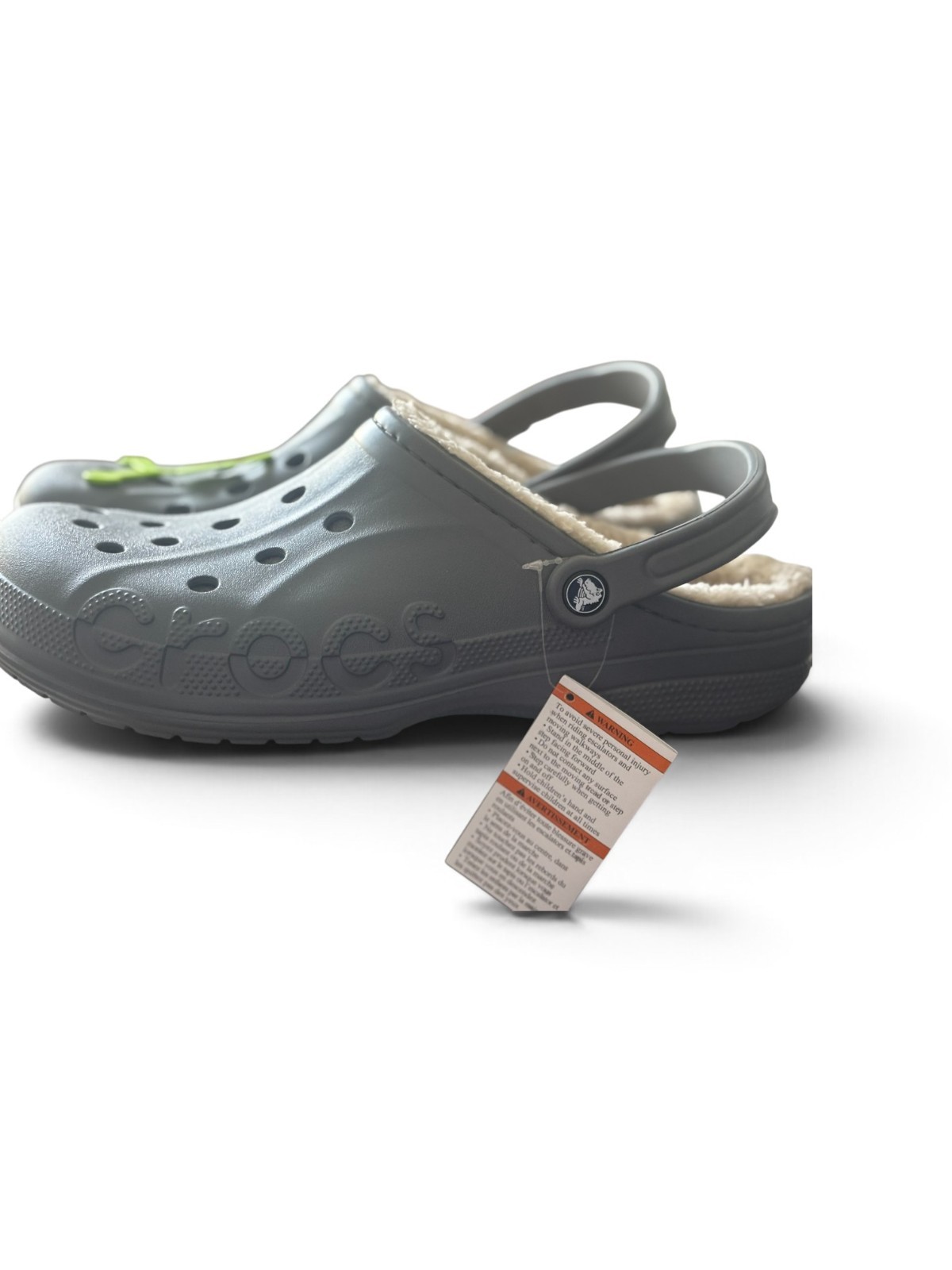 Crocs Adult Baya Lined Grey Clog Men’s Size 13 NWT Q.A.P