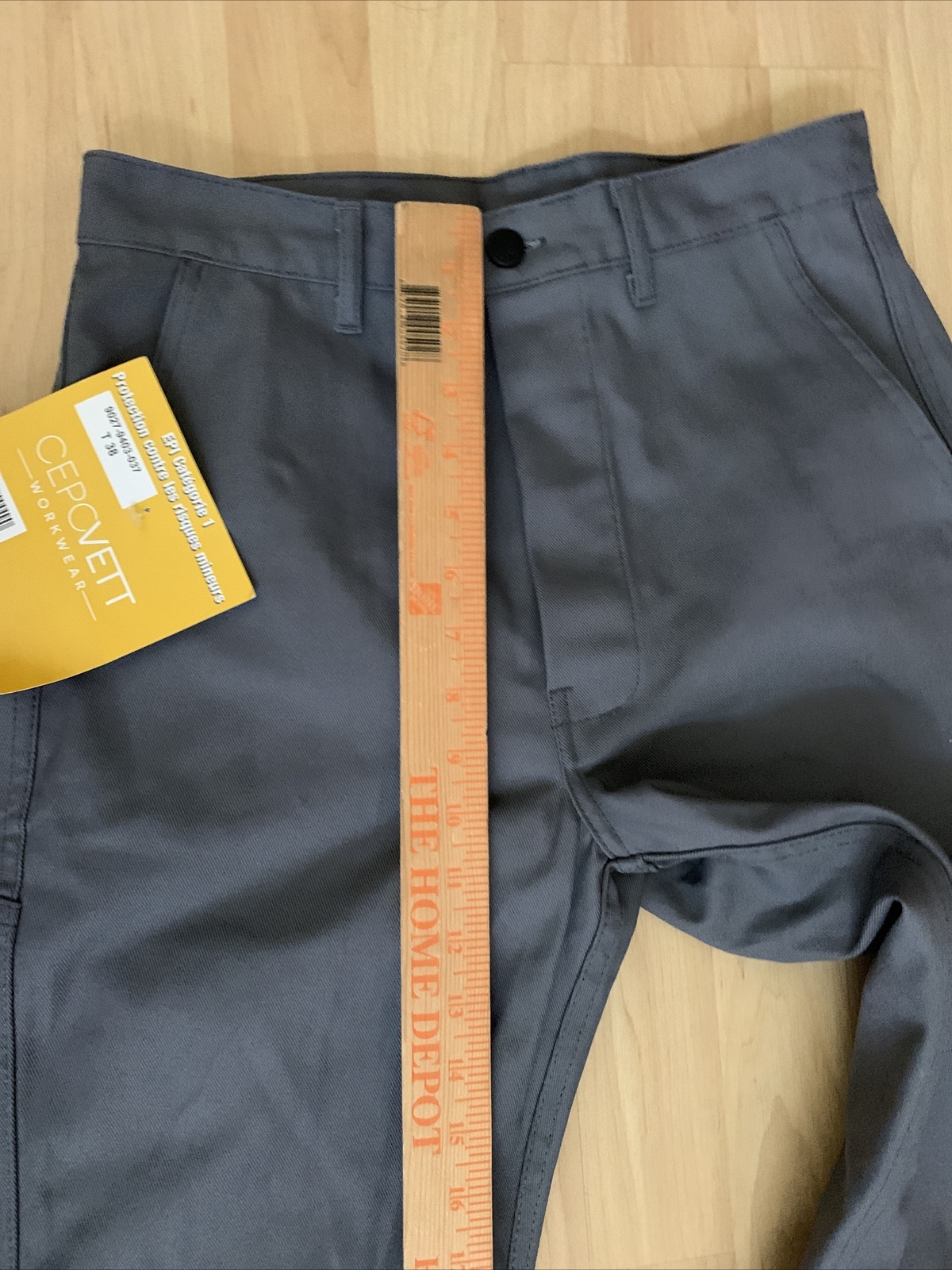 CEPOVETT T.38 Workwear Pants EPI Category 1 9027-9403-037 NWT Gray