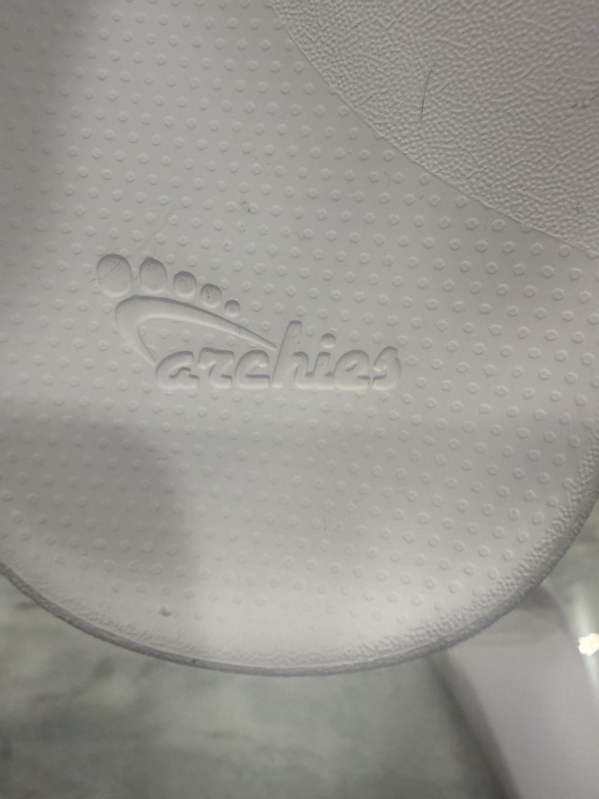 Archies Footwear Arch Support Slides Sandals White Women 9 Men 8 Water Friendly