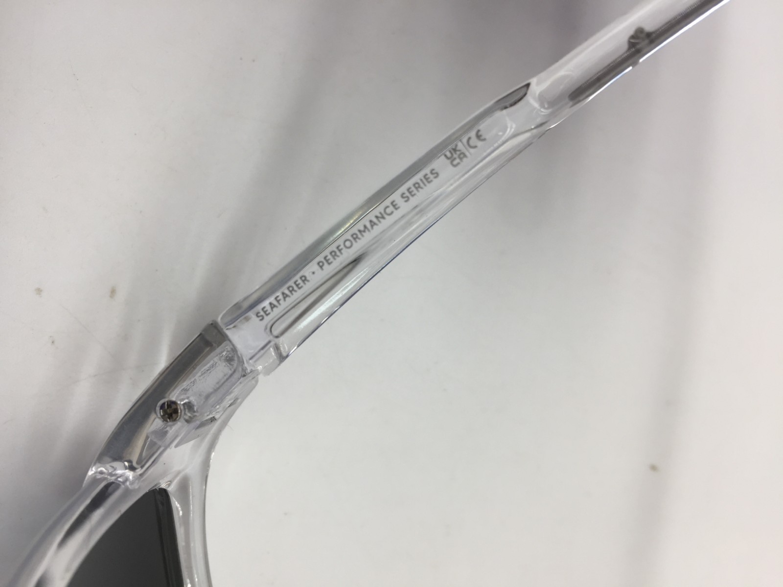 Sunhauk Azure Hues Seafarer Series Clear Sunglasses Iridescent Ice Blue Lens