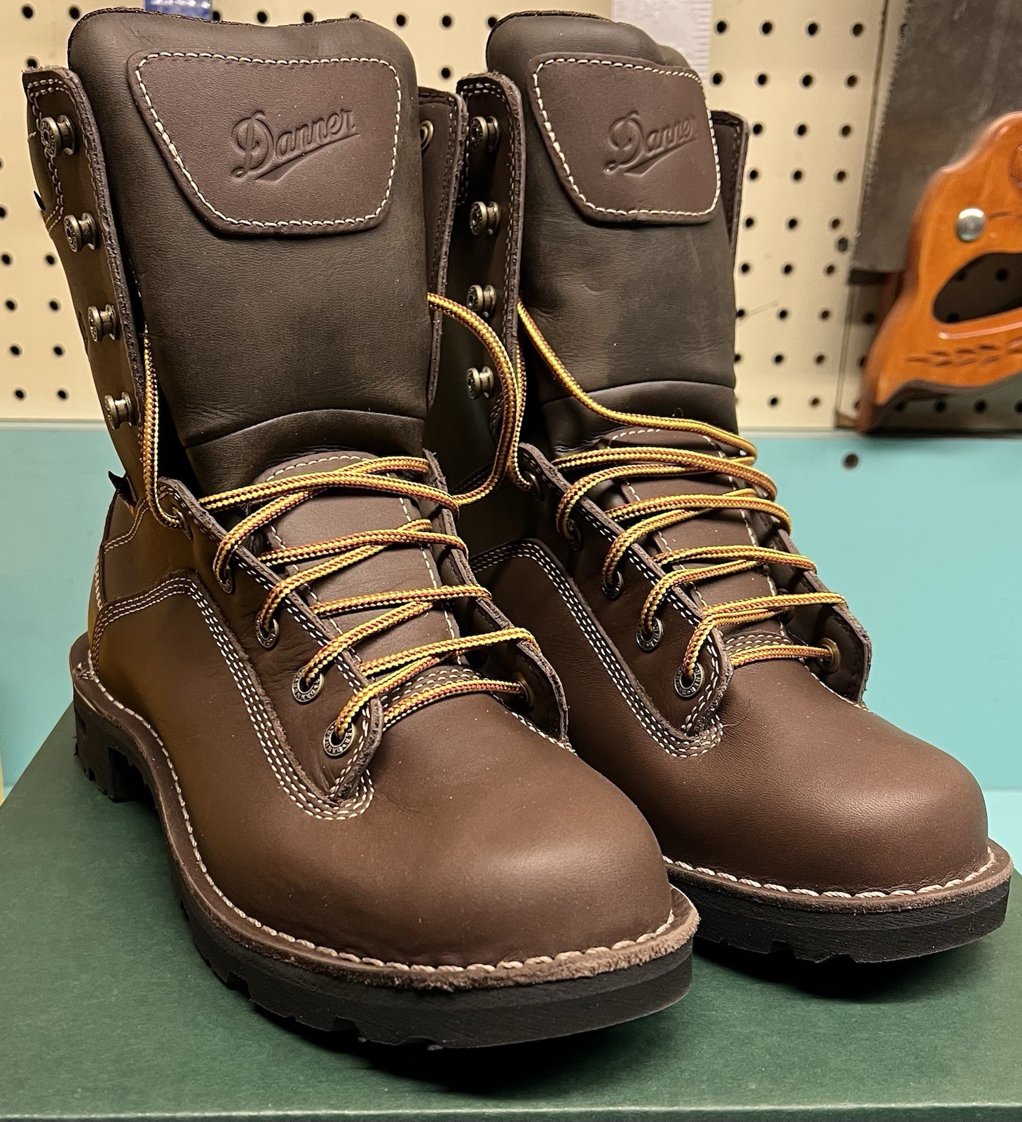Danner Quarry US Made 8in Mens Brown Goretex Work Boots 17305 Soft Toe