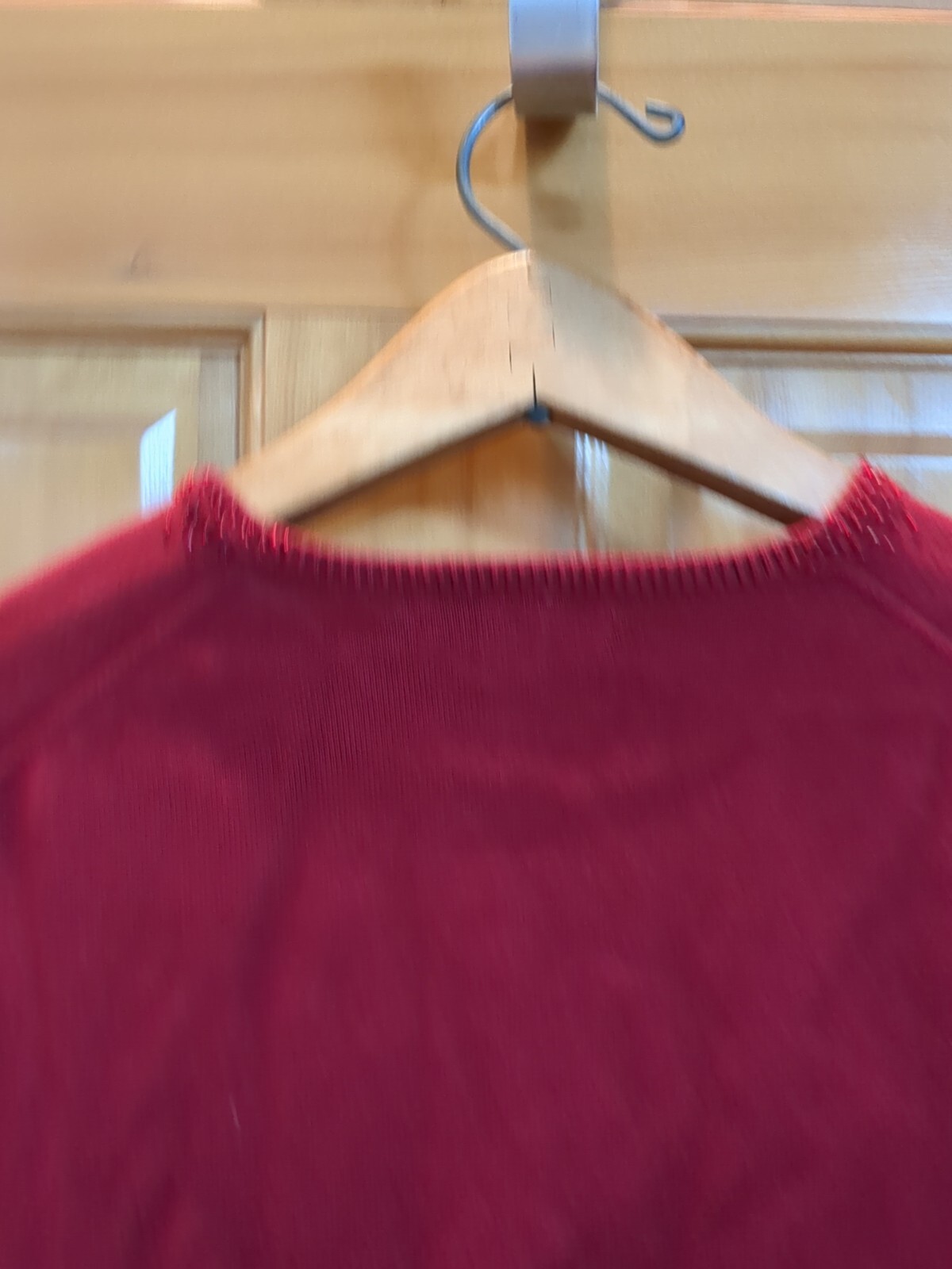 Lands End Holiday Evening Beaded Cotton Cardigan Sweater Open Front M 8-10 Red