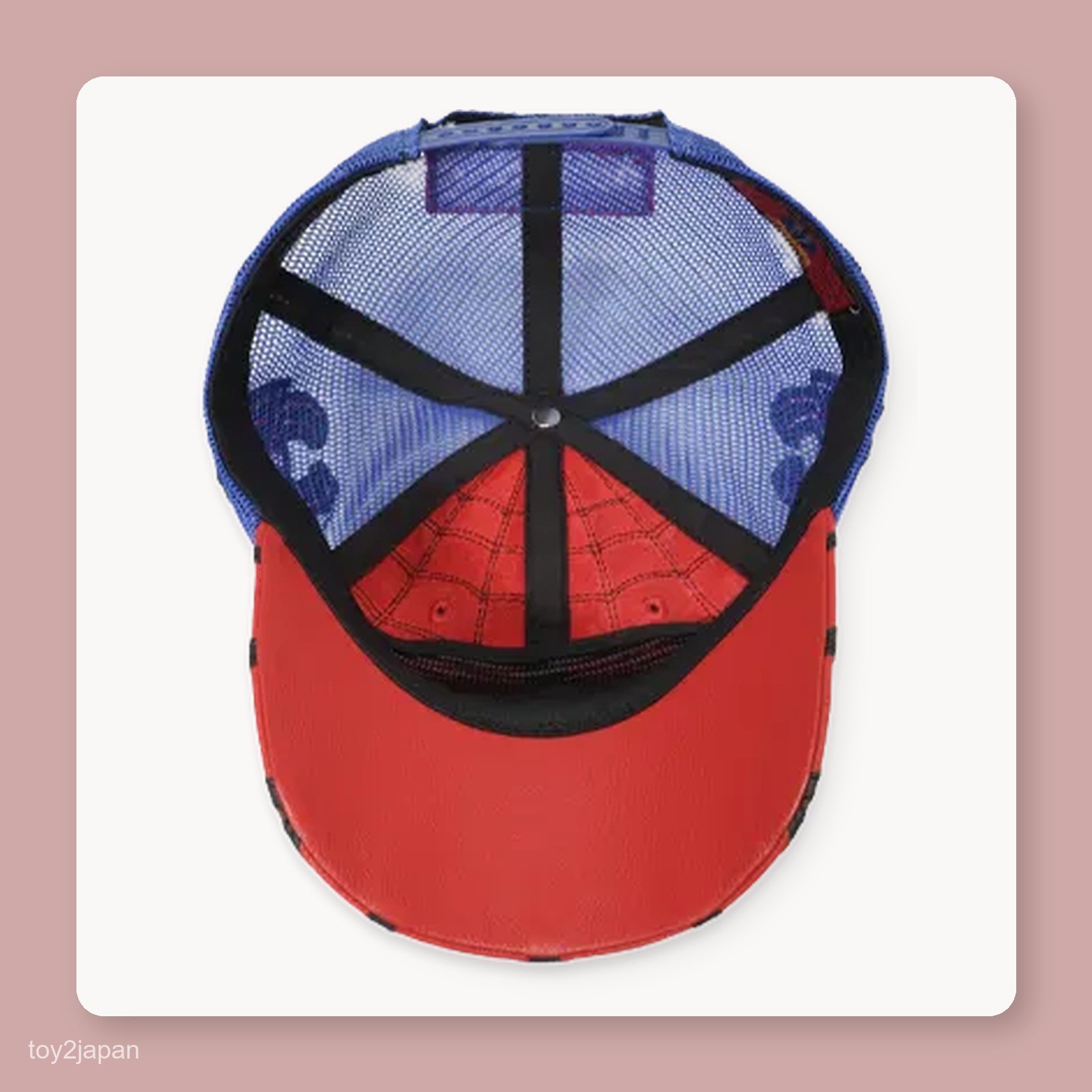Supreme x Vanson Leathers Spider-Man Mesh Back 6-Panel Red Cap Hat ONE Size New