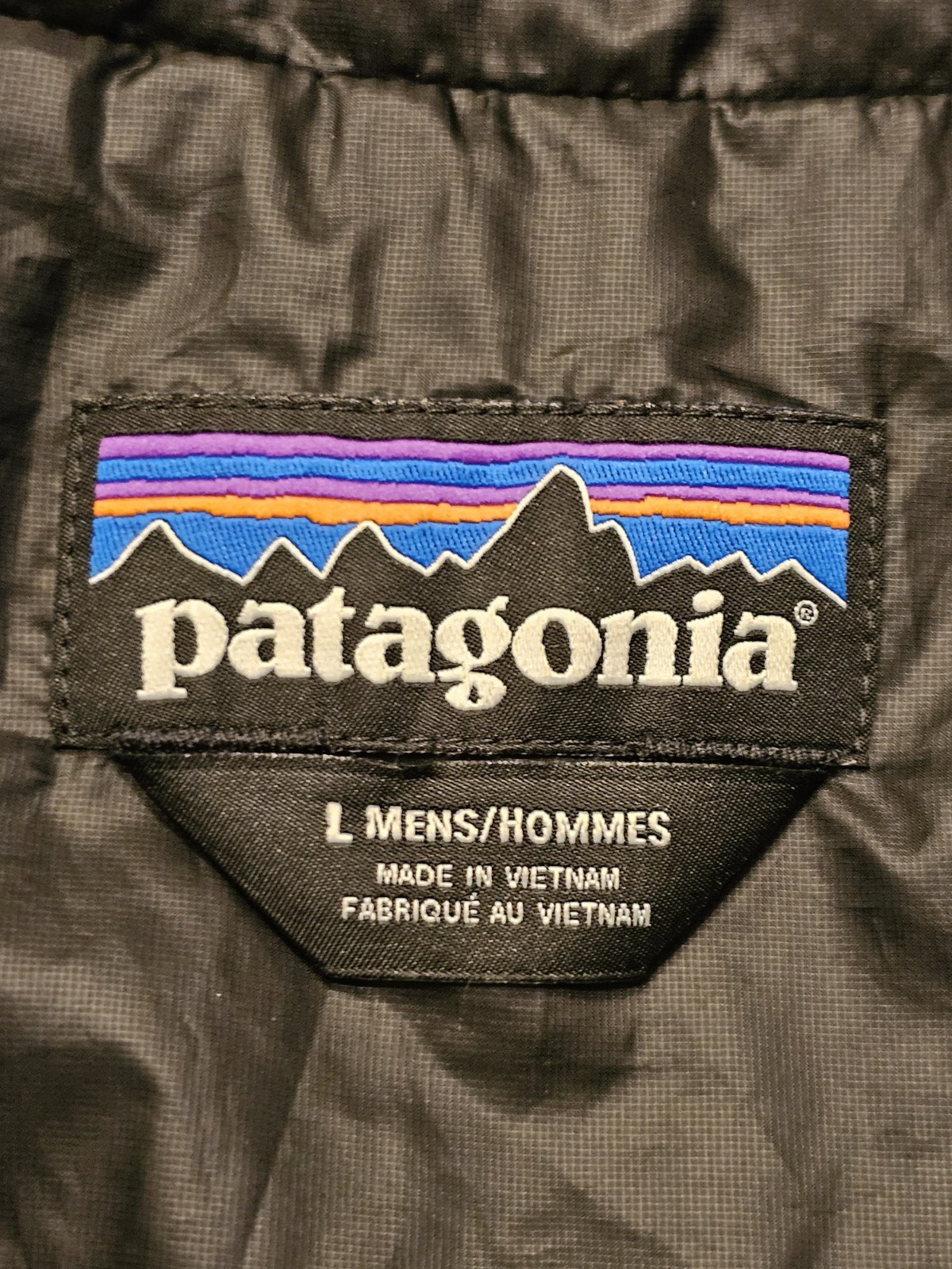 PATAGONIA Nano Puff Full Zip Men’s Primaloft Vest/Jacket Black Size Large
