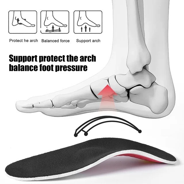 Orthotic Shoe Insoles Inserts Flat Feet High Arch Support for Plantar Fasciitis