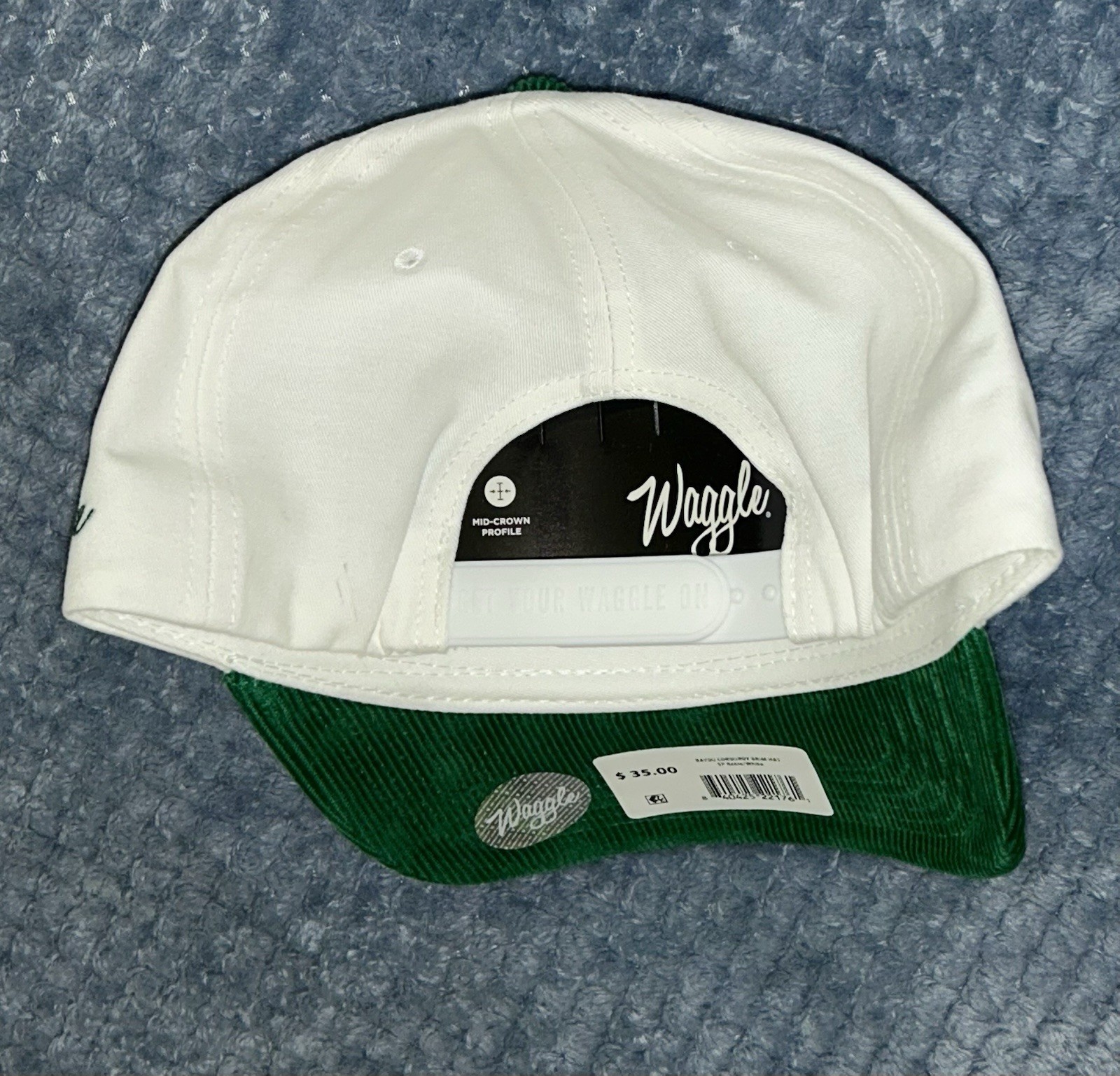 WAGGLE GOLF Bayou Corduroy DRI-FIT SPORT SNAPBACK CAP, Fits All Sizes -MINT NWT!