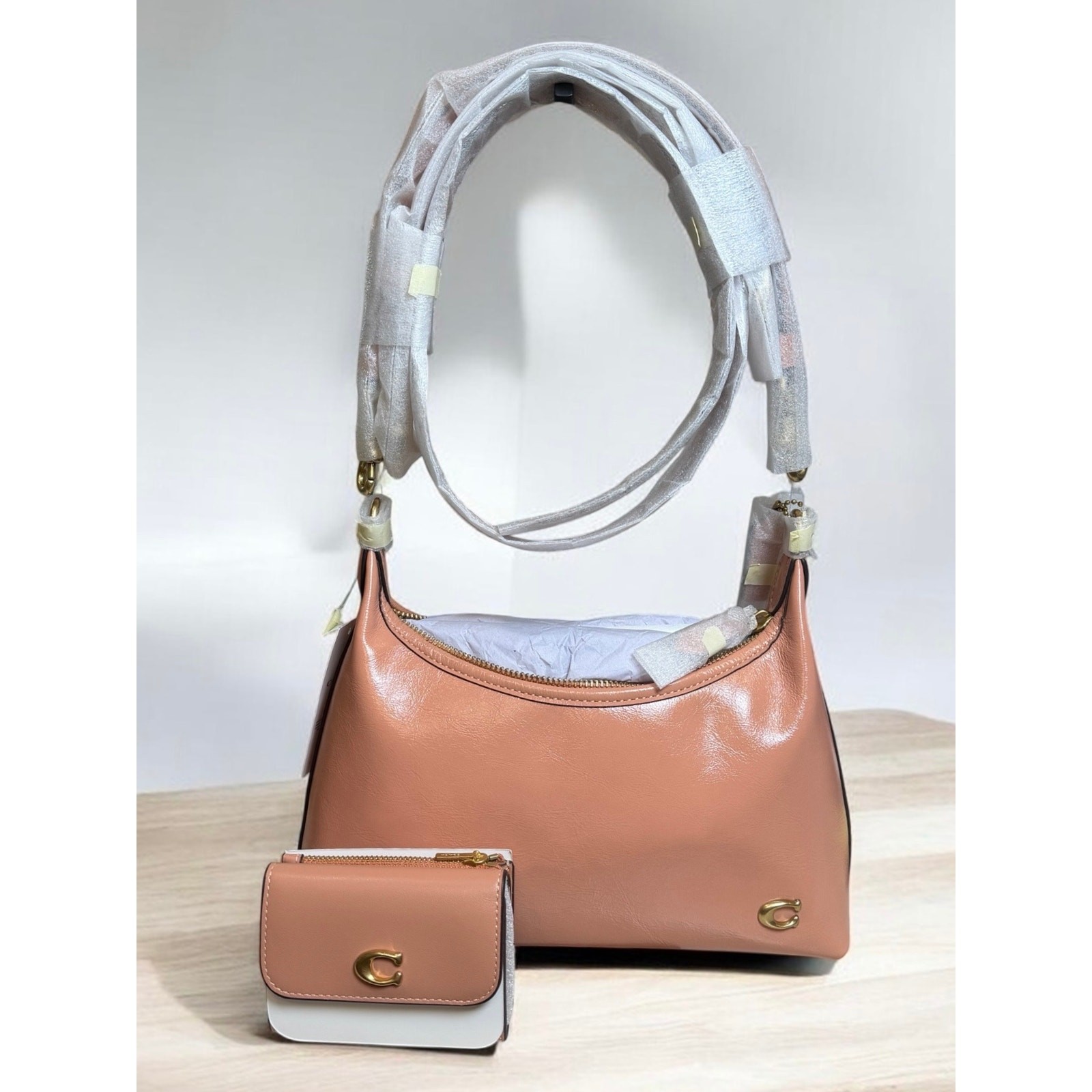 NWT Coach Glazed Juliet 25 Shoulder Bag & Leather Essential Card Holder