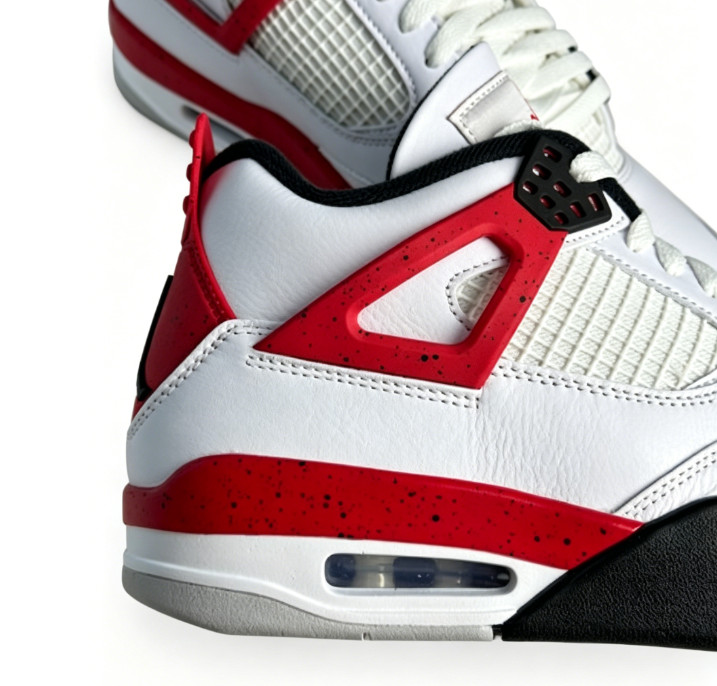 Men’s Jordan 4 “Red Cement” Mid Top Retro Basketball Shoes US Size 7-12