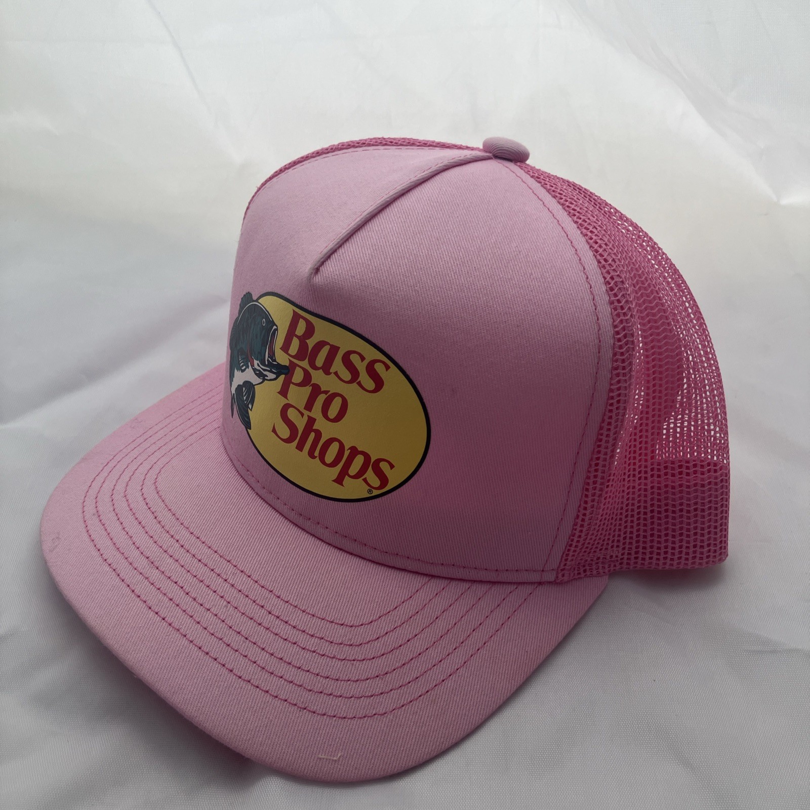 Bass Pro Shops Mesh Hat Cap Adjustable Snapback Trucker Fishing Baseball Outdoor