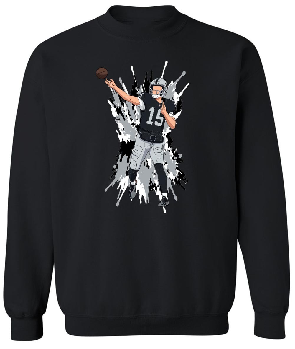 Fernando Mendoza Spray Paint Raiders Crewneck Crew Sweatshirt T-Shirt Adult XL