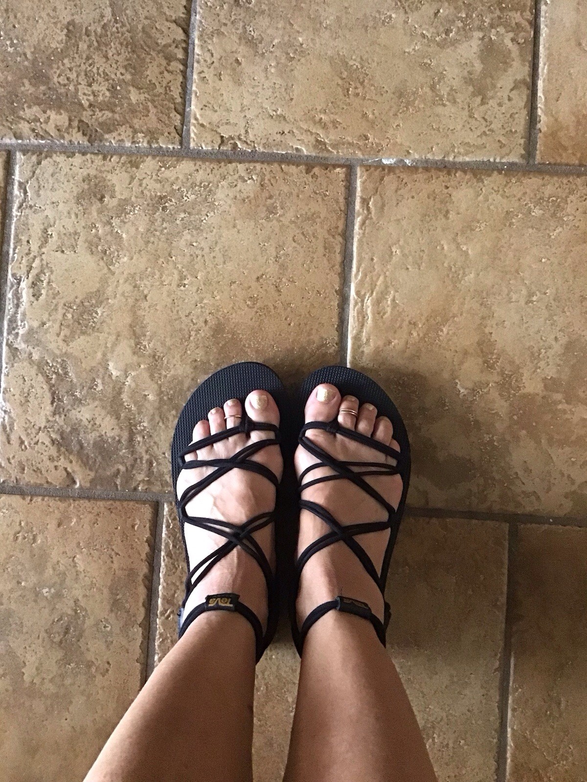 Teva Midform Infinity Sandal Black Size 6