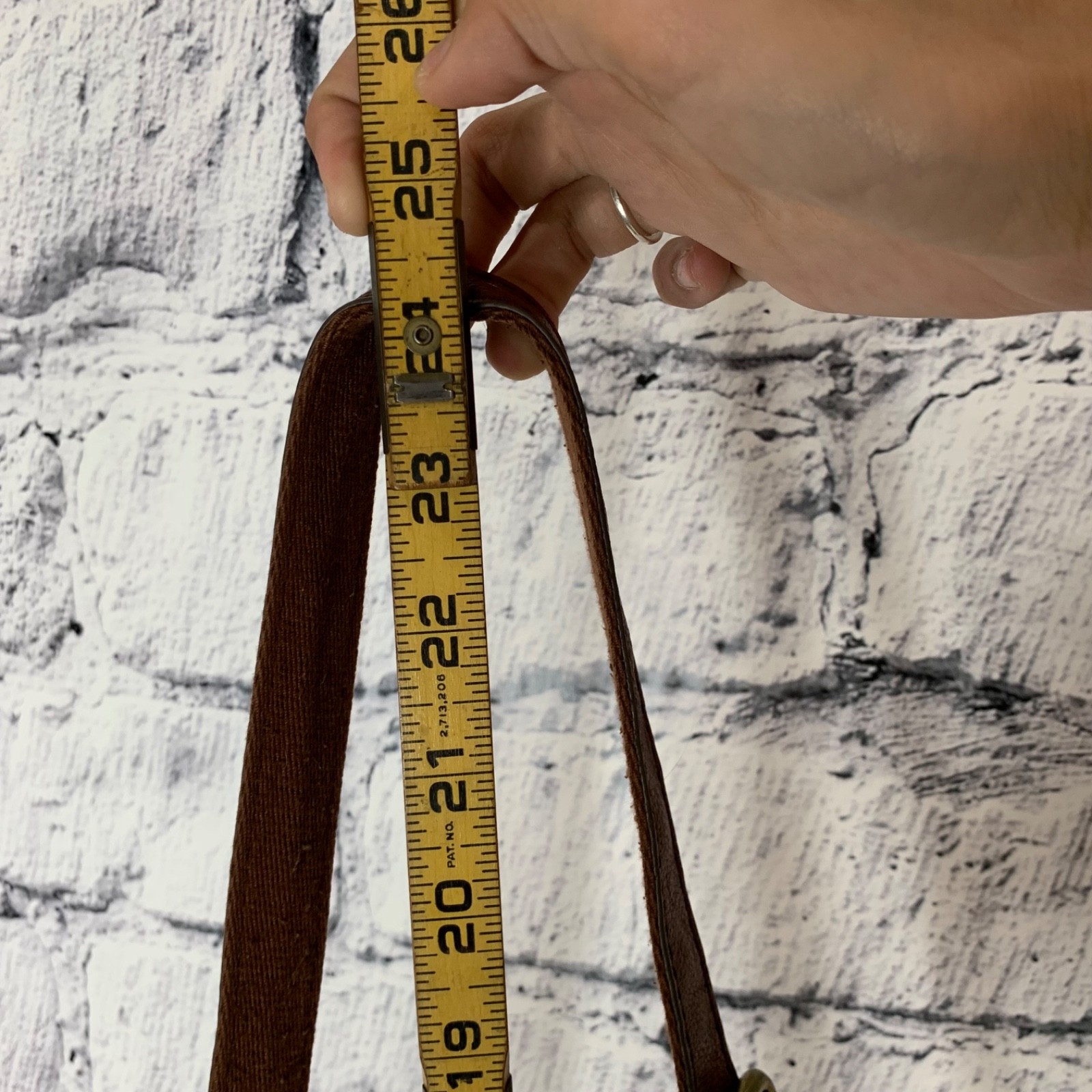 Fossil Amelia Hobo Crossbody Shoulder Bag Brown Leather SHB1819 Distressed