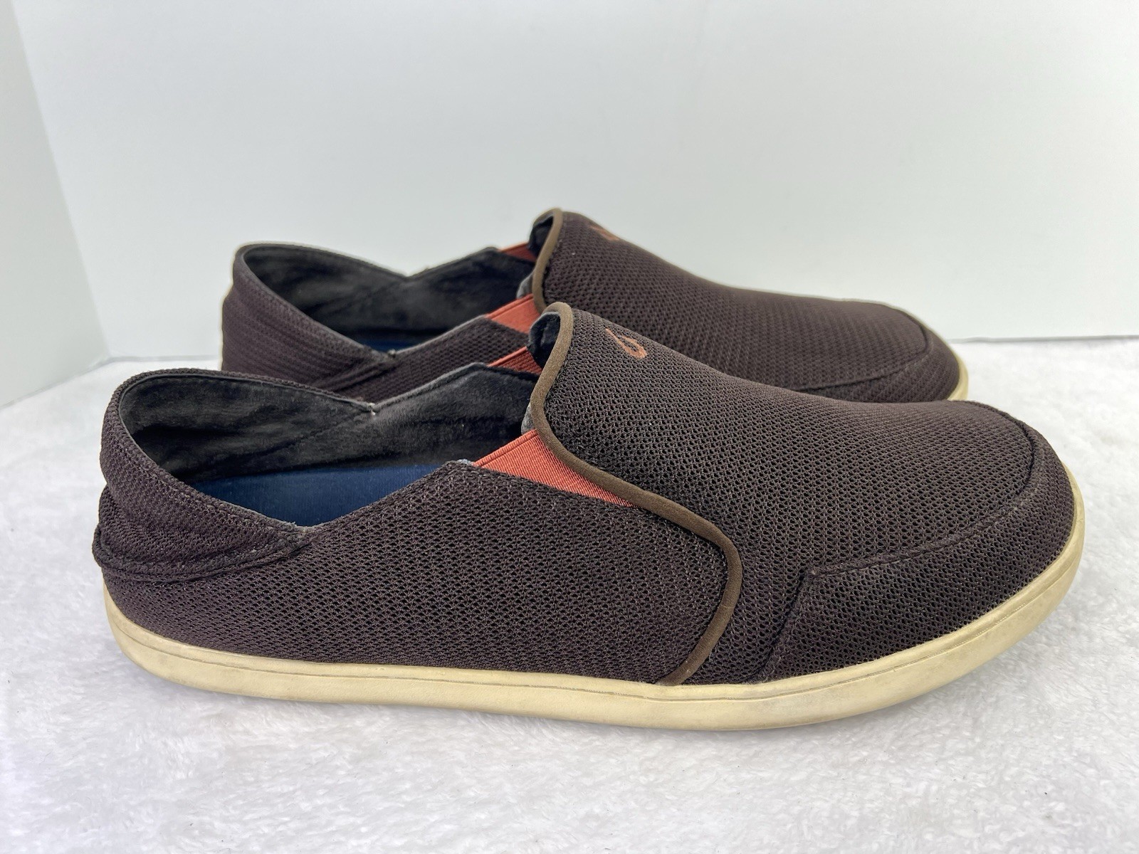 Olukai Nohea Mesh Brown Slip On Comfort Casual Shoe Mens Size 13 Sneaker Loafer
