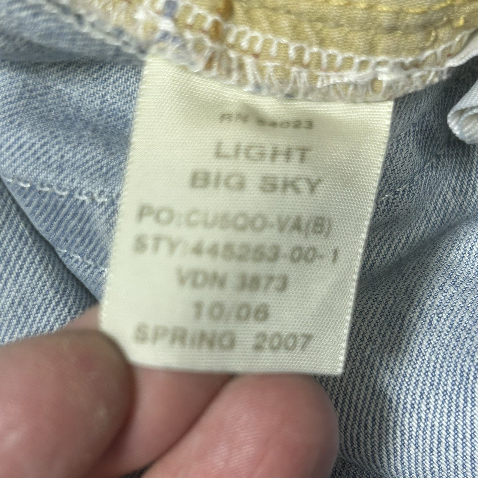 Vintage GAP 1969 Jeans Men’s 36×29 Blue Stonewash Button Fly Straight Fit Y2K