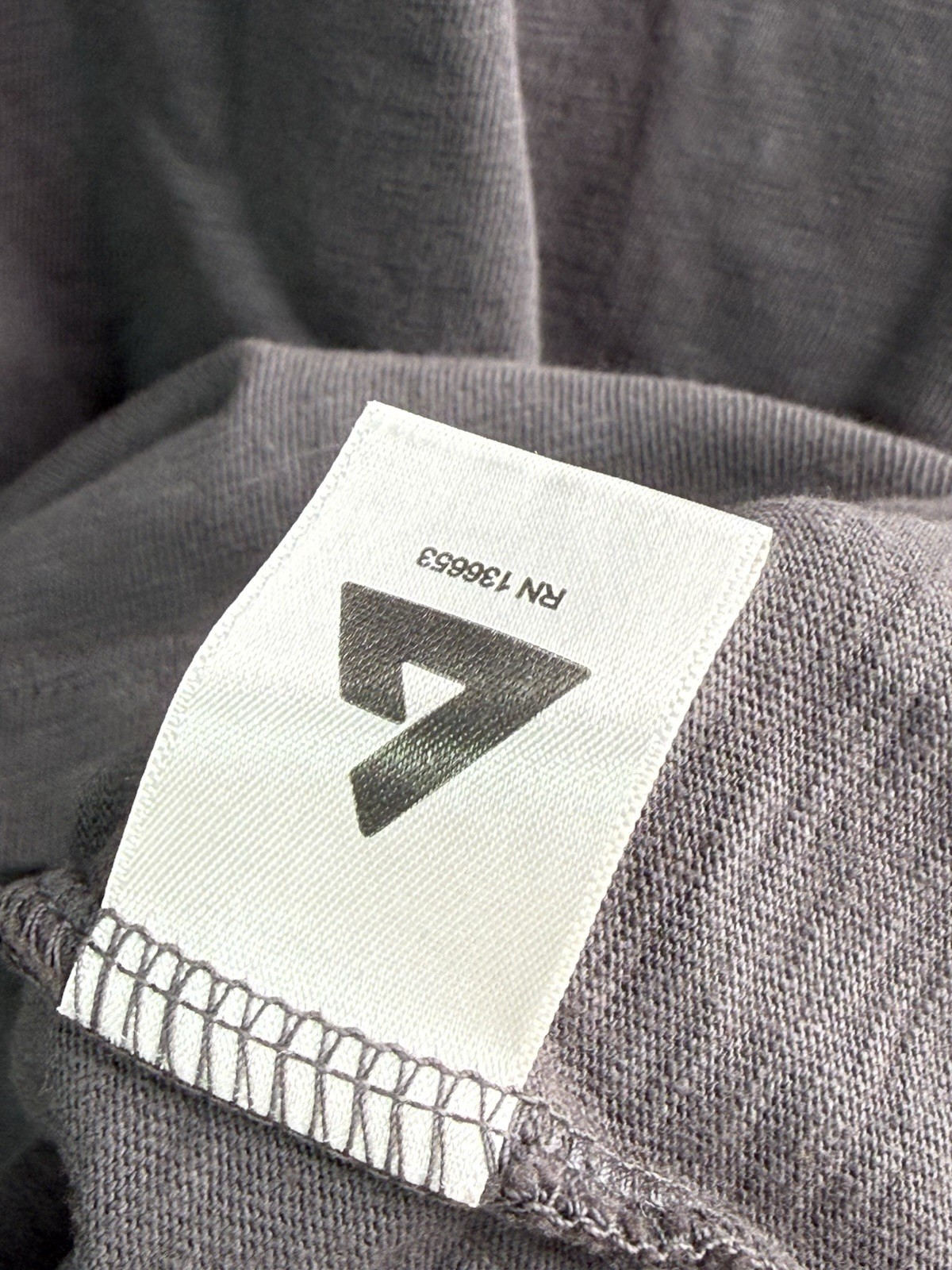 American Giant Gray Premium Slub Crew Neck T Shirt Men’s Large USA Made