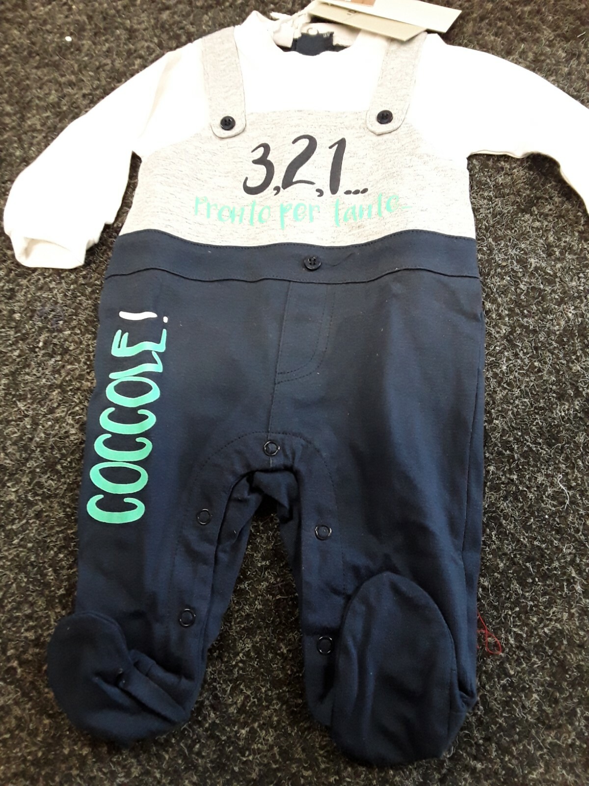 SALE NEW IDO BOYS BABYGROW STYLE U015/00 SIZES 1 MONTHS 3 MONTHS 12 MONTHS