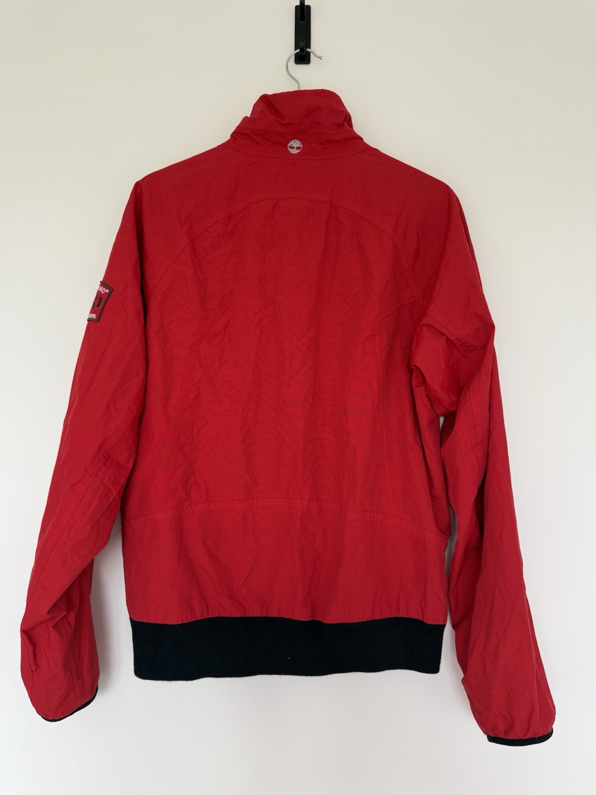 Timberland Mens Waterproof Jacket Small Red Windbreaker Breathable Outdoor Coat