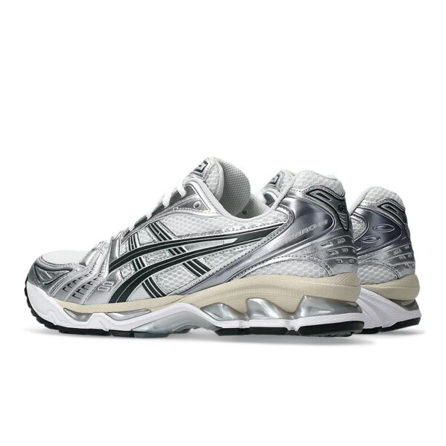 ASICS Gel-Kayano 14 Men’s White Graphite Grey Silver GEL Retro Running Shoes