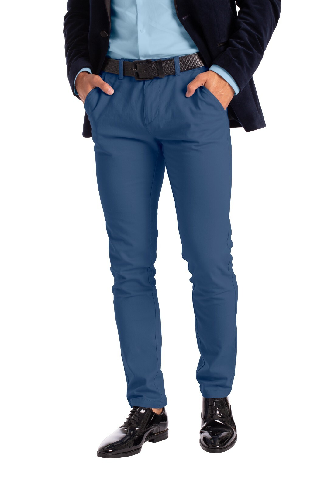 Men’s Stretch Formal Pants Slim-Fit Casual Pants –