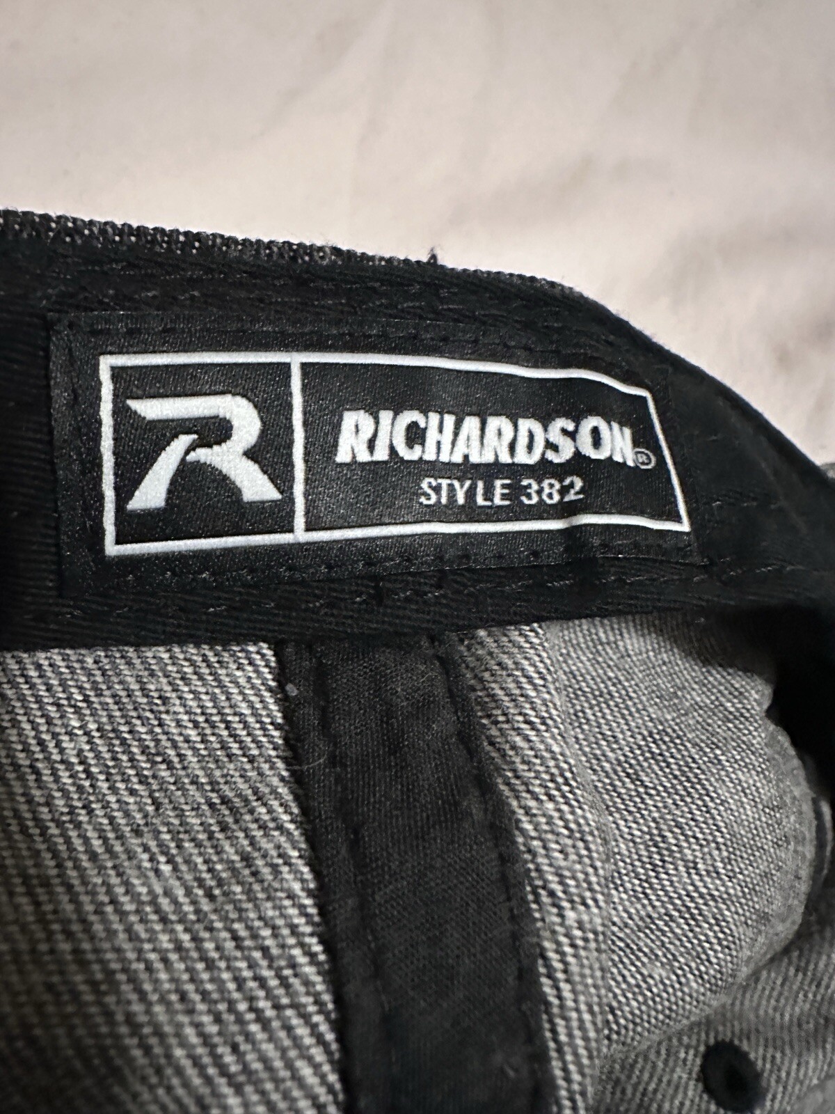 Black Denim Jean Cotton Polo Style Dad / Baseball Ball Cap Hat MN Leather Patch