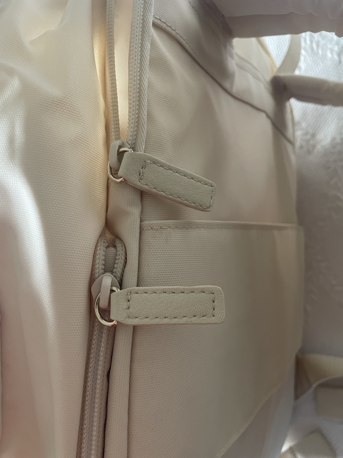 BÉIS Expandable Backpack Beige New with Tags Great for Travel
