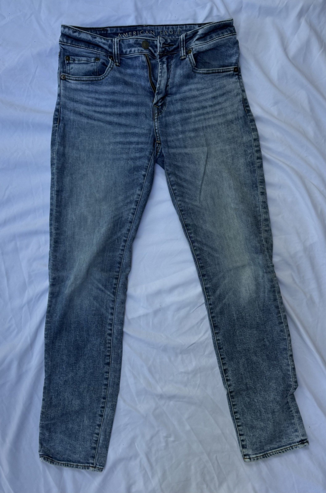 American Eagle Cozy Airflex Athletic Jeans Men’s 31×34 Blue Denim
