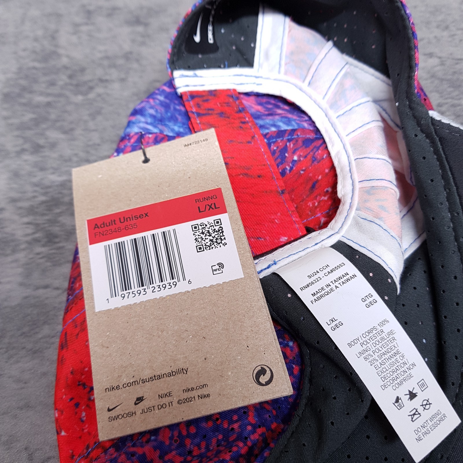 NIKE Dri-Fit ADV Team USA 2024 Olympics Hat Cap Adult Size L/XL Blue Red
