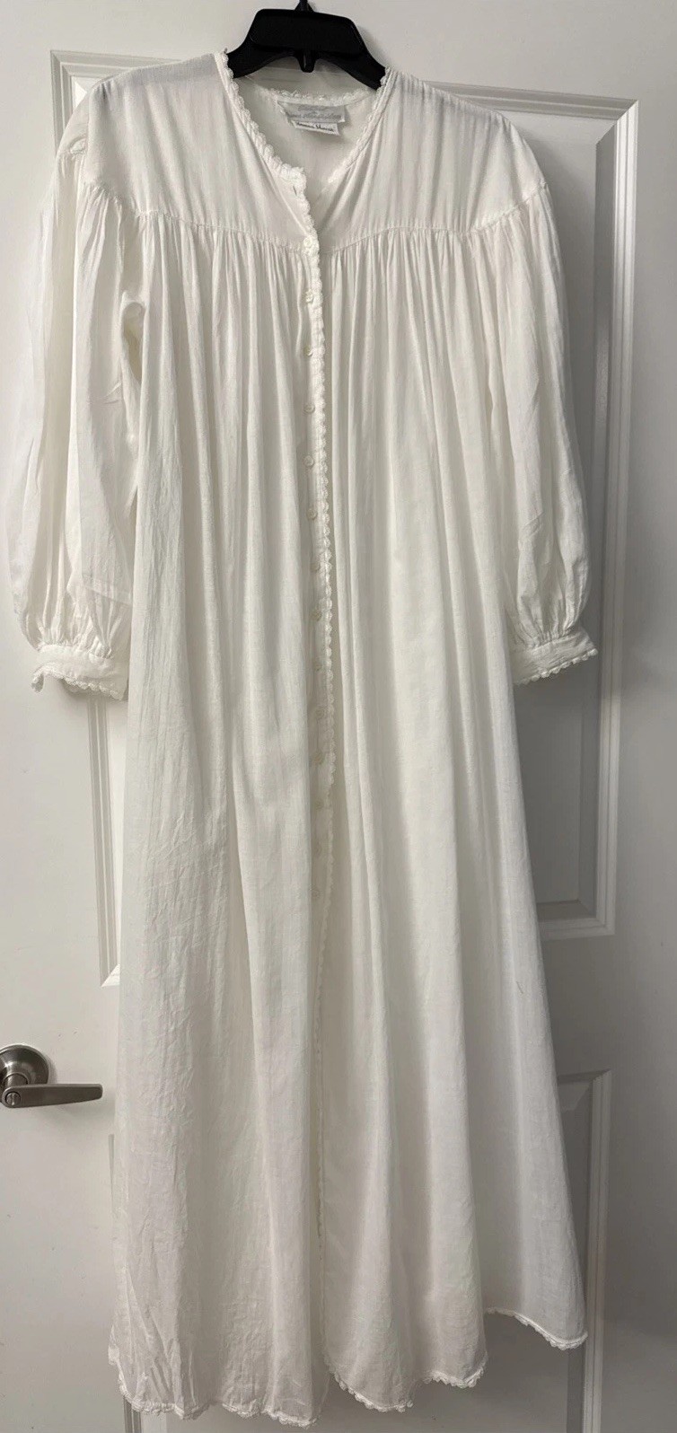 Eileen West For Queen Anne’s Lace 100% Cotton Nightgown Size Medium