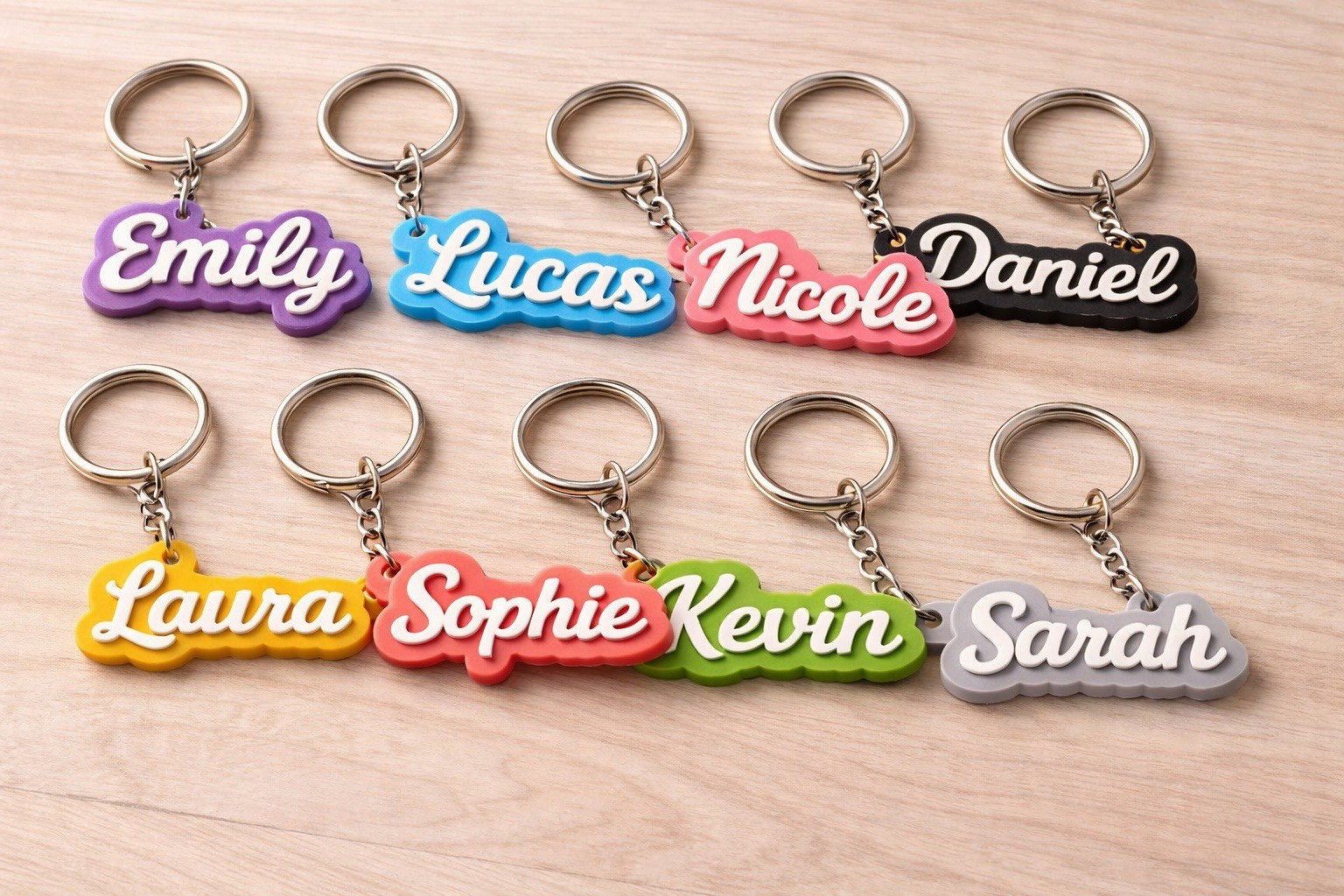 Personalized 3D Name Keychain | Custom Name Charm