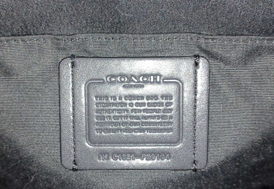 AUTHENTIC COACH MINI SIERRA GLITTER GLOSSY PATENT LEATHER SATCHEL BAG PURSE_GRAY