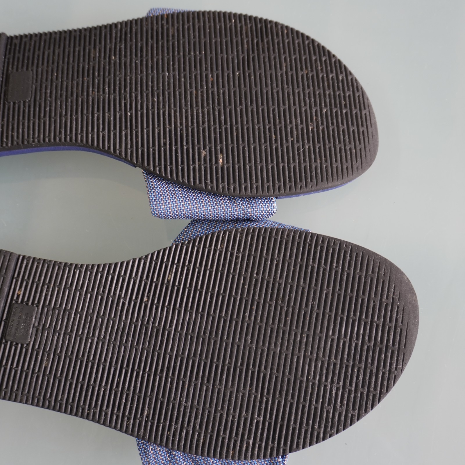 Havaianas You St Tropez Shine Sandals Womens 9 10 Navy Blue Fabric Bow Flip Flop