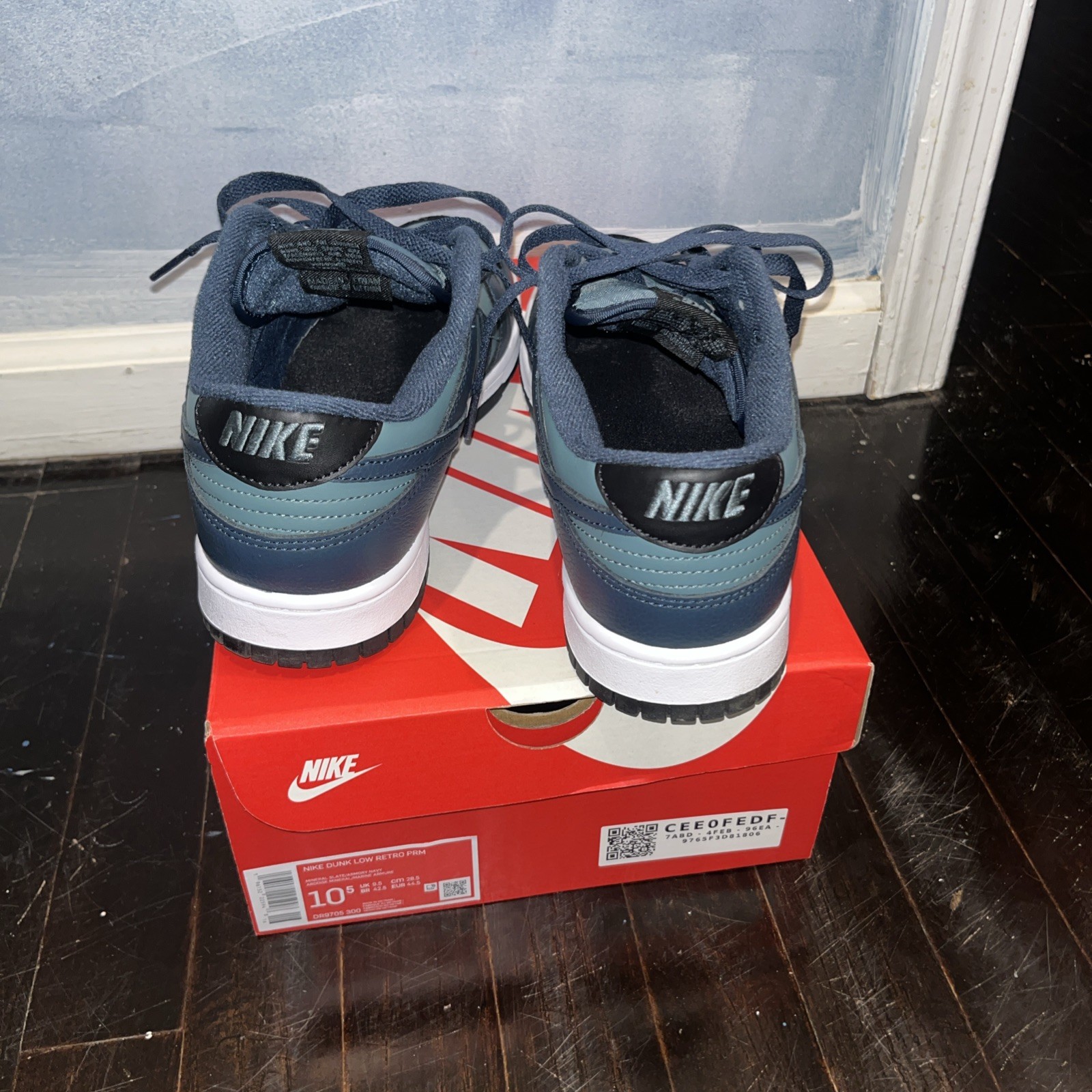 Nike Dunk Low Retro Prm Mineral Slate/armory Navy Sz 10.5