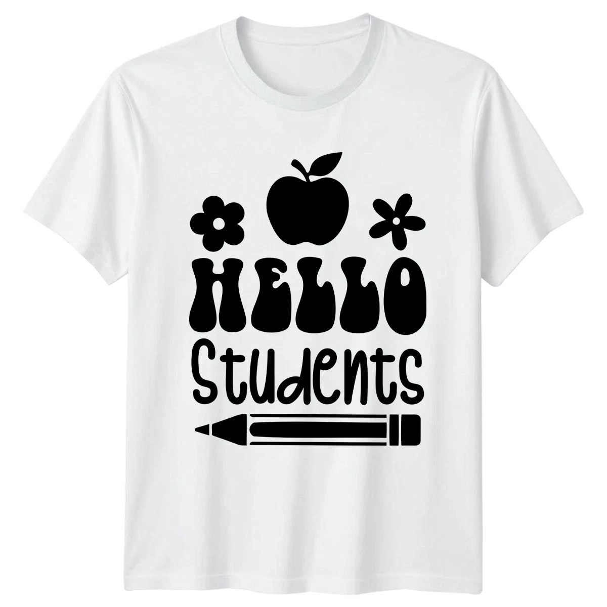 Hello Students School Teacher Back To School White T-shirt
