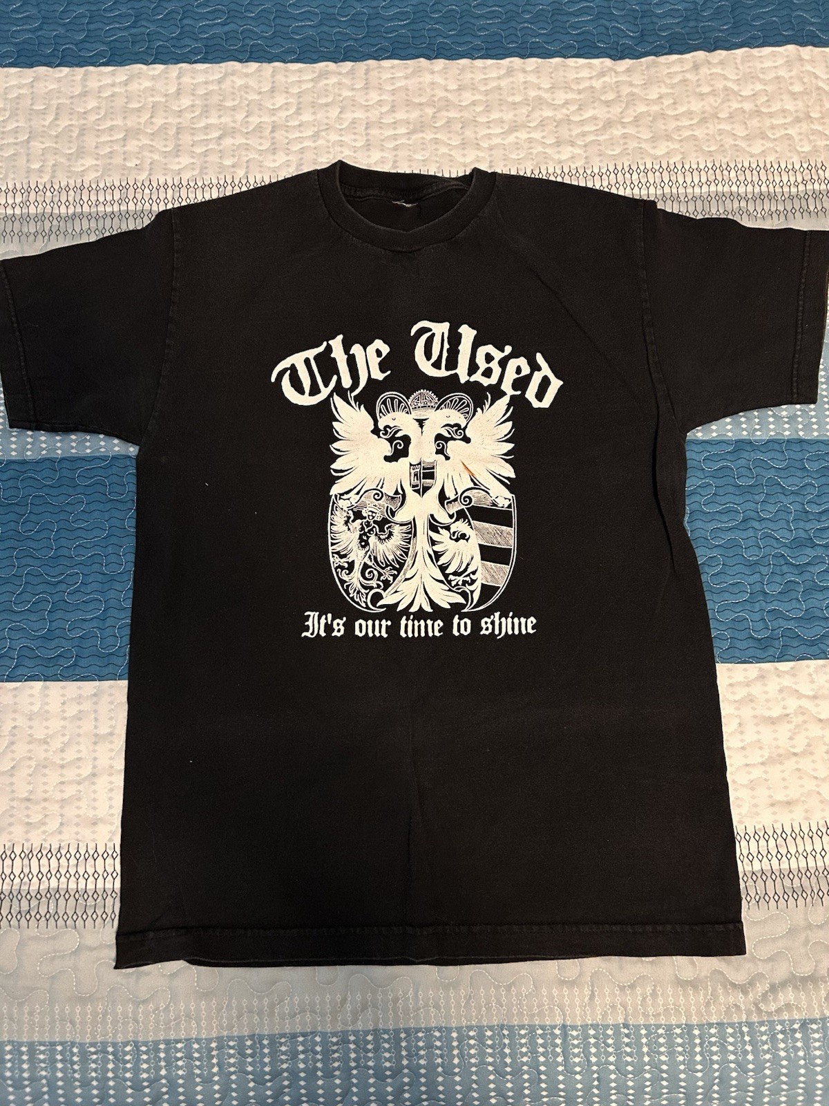 ‘The Used’ early 2000s Vintage T-Shirt. Size Medium. “It’s Our Time To Shine!”