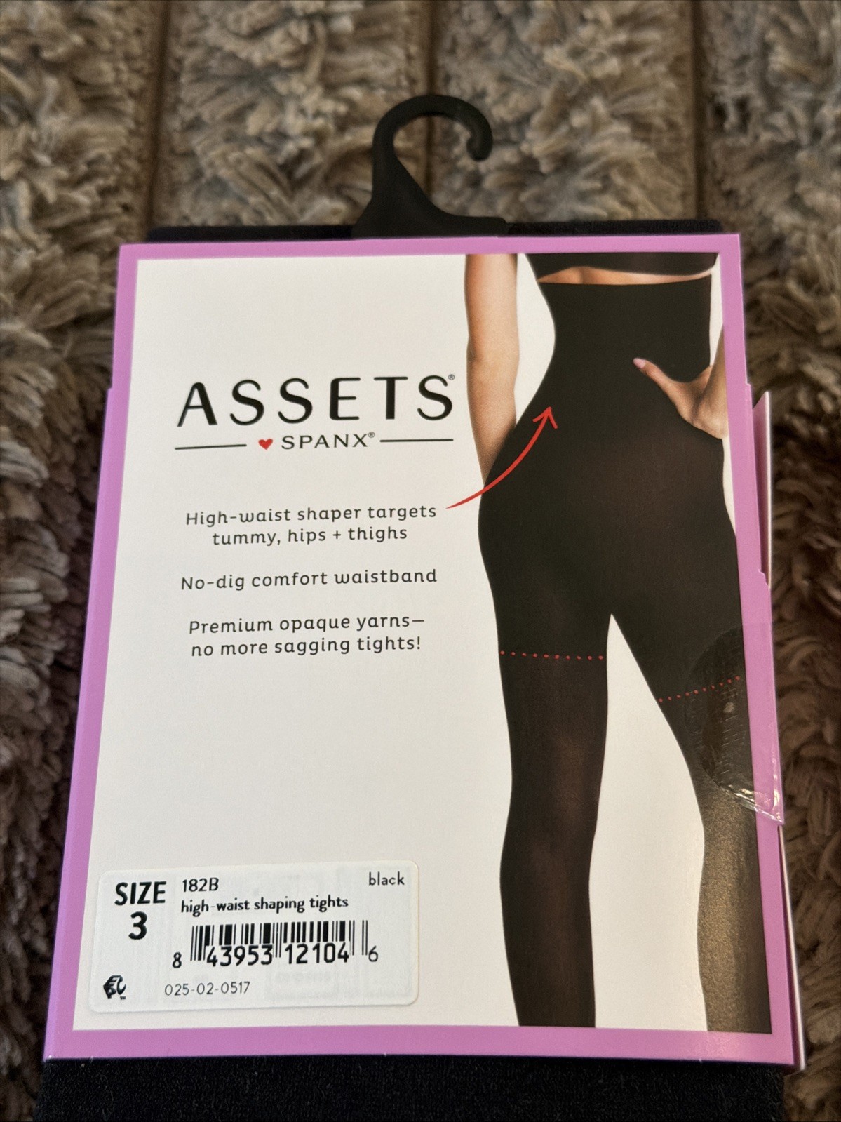 Assets Spanx Built-In High Waist Shaping Tights Black Size 3…155-180 lbs