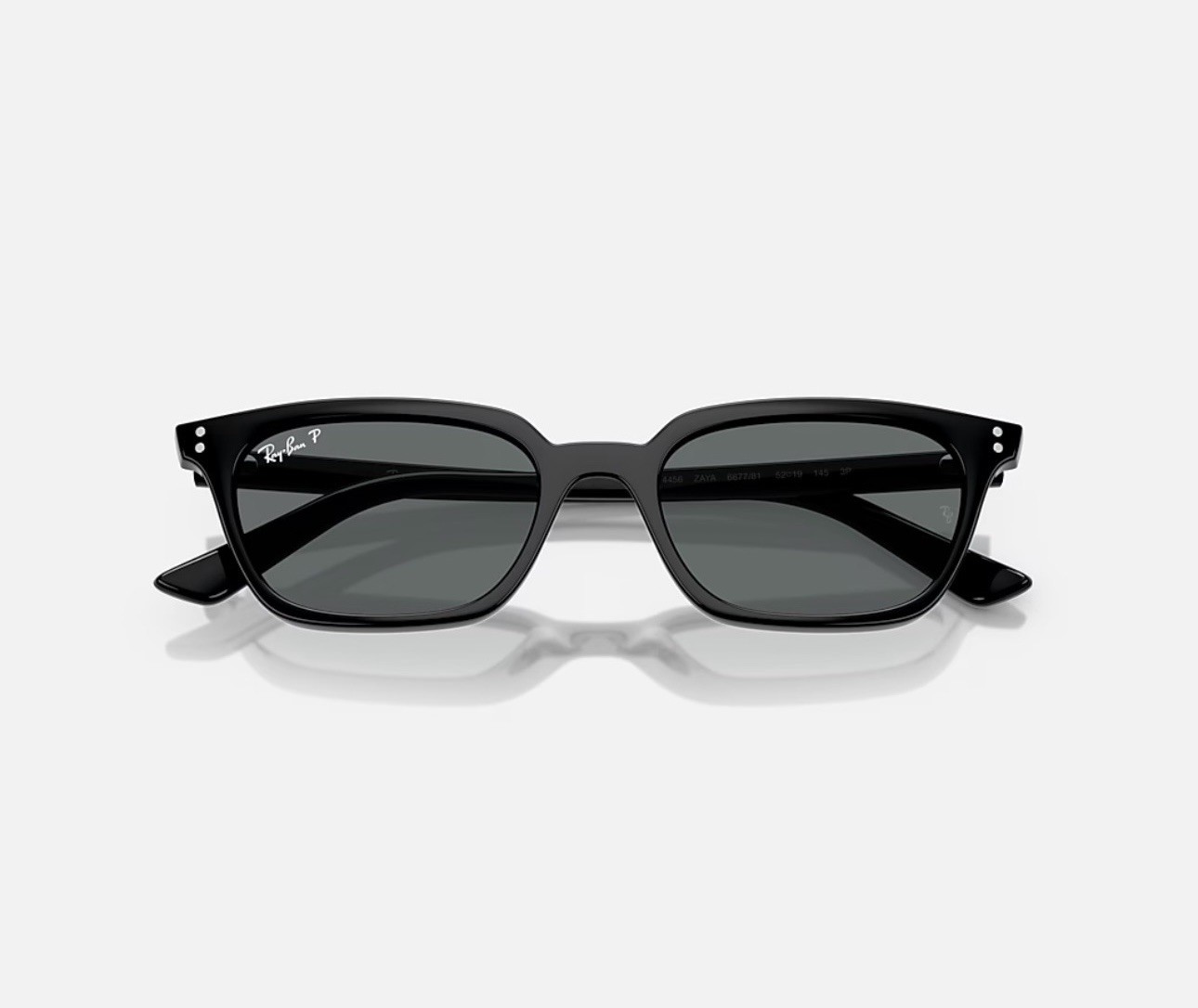Ray-Ban ZAYA BIO-BASED Polished Black frame grey lens