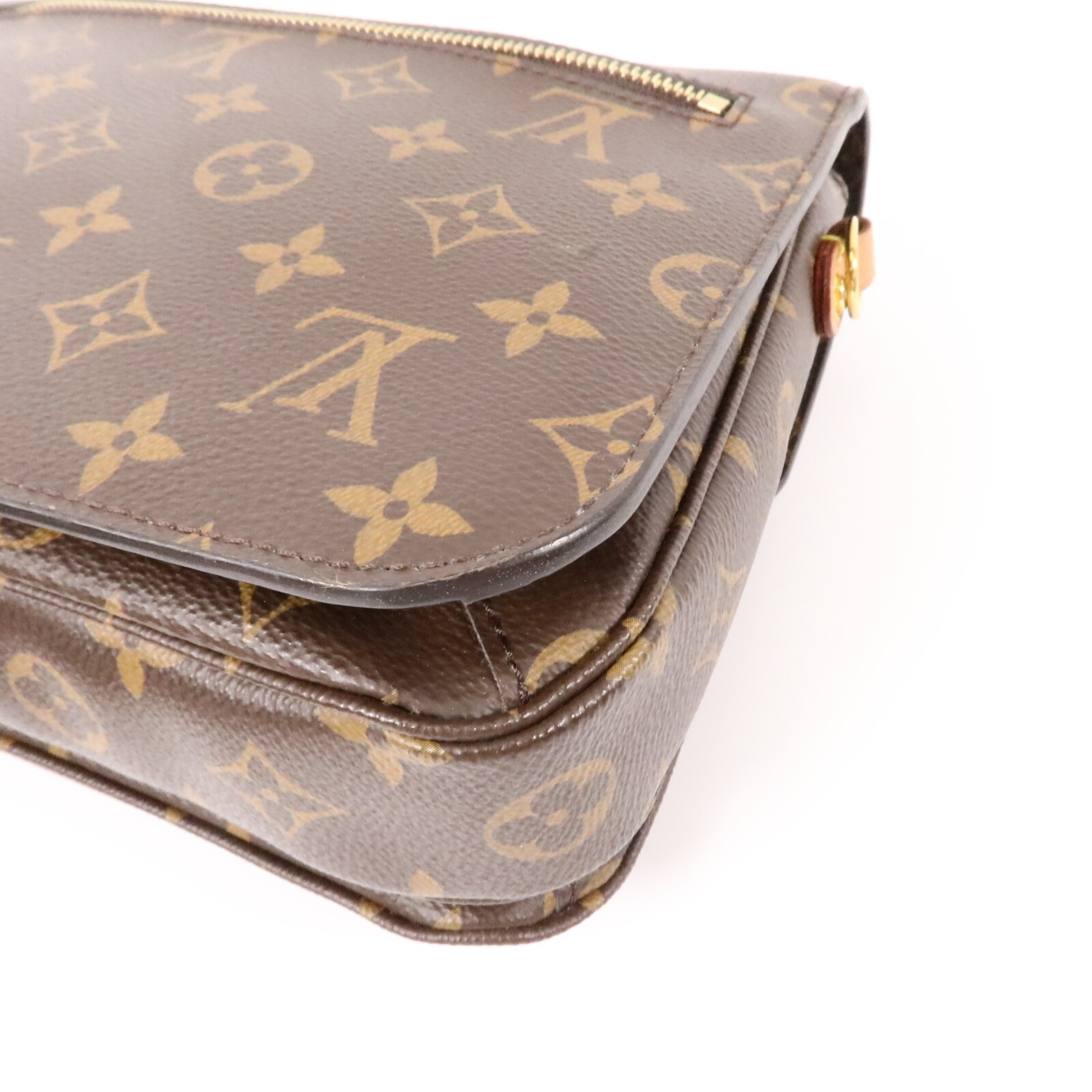 LOUIS VUITTON LV GHW Pochette Metis MM 2 Way Bag M44875 Monogram Brown