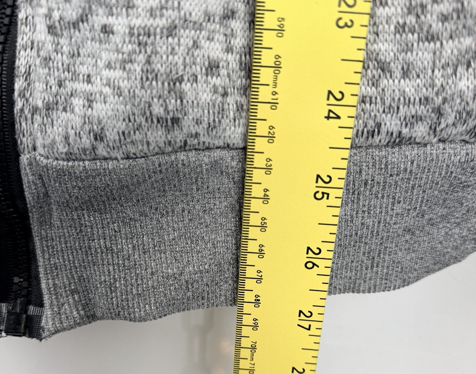 ROX Hand Crafted Sherpa Lined Hoodie Jacket Mens M Full Zip Gray Marled Fleece